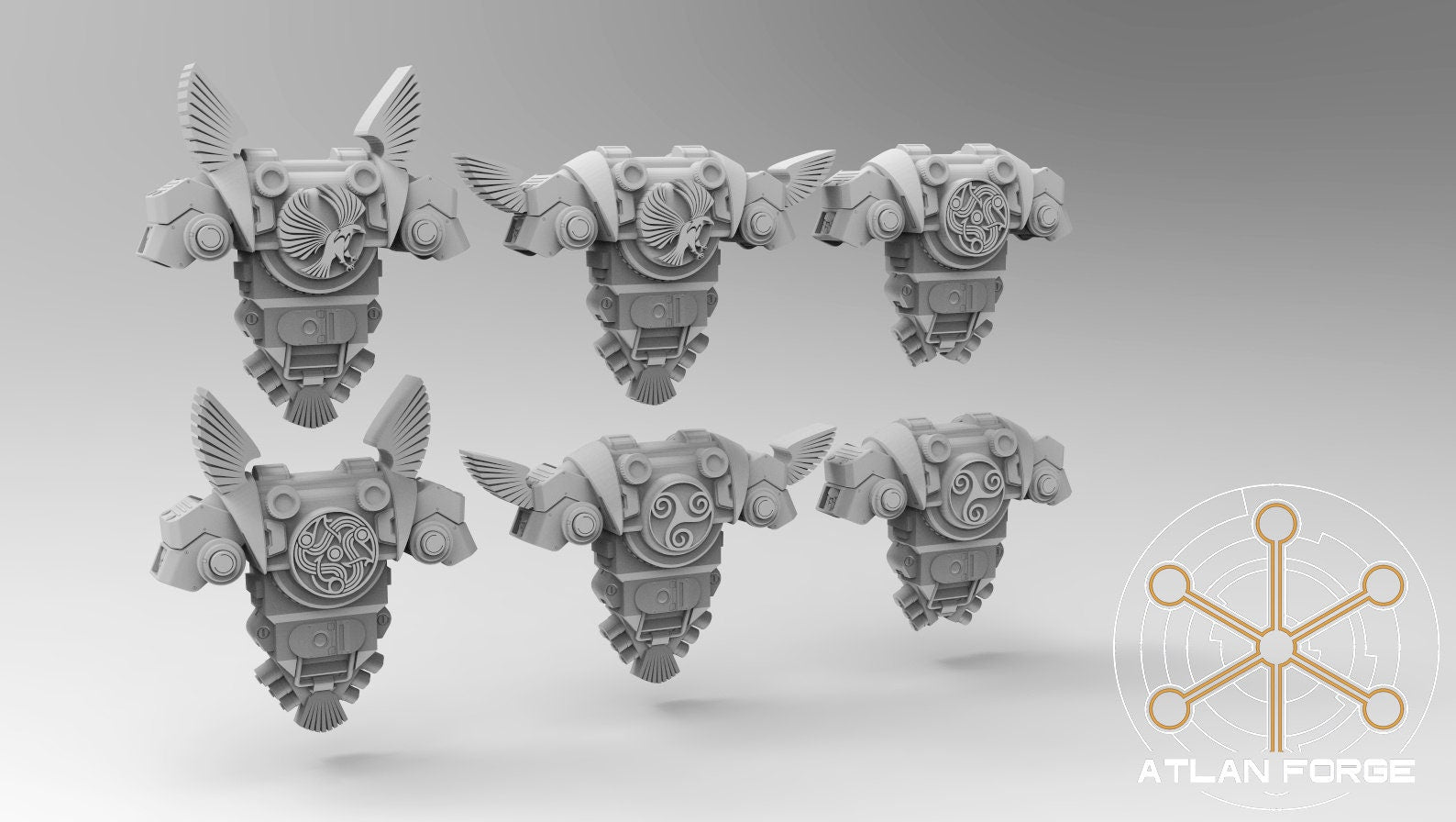 Asgardian Ravens 32mm sci-fi fantasy miniature for tabletop games grimdark RPGs dnd wargaming miniature dungeons and dragons
