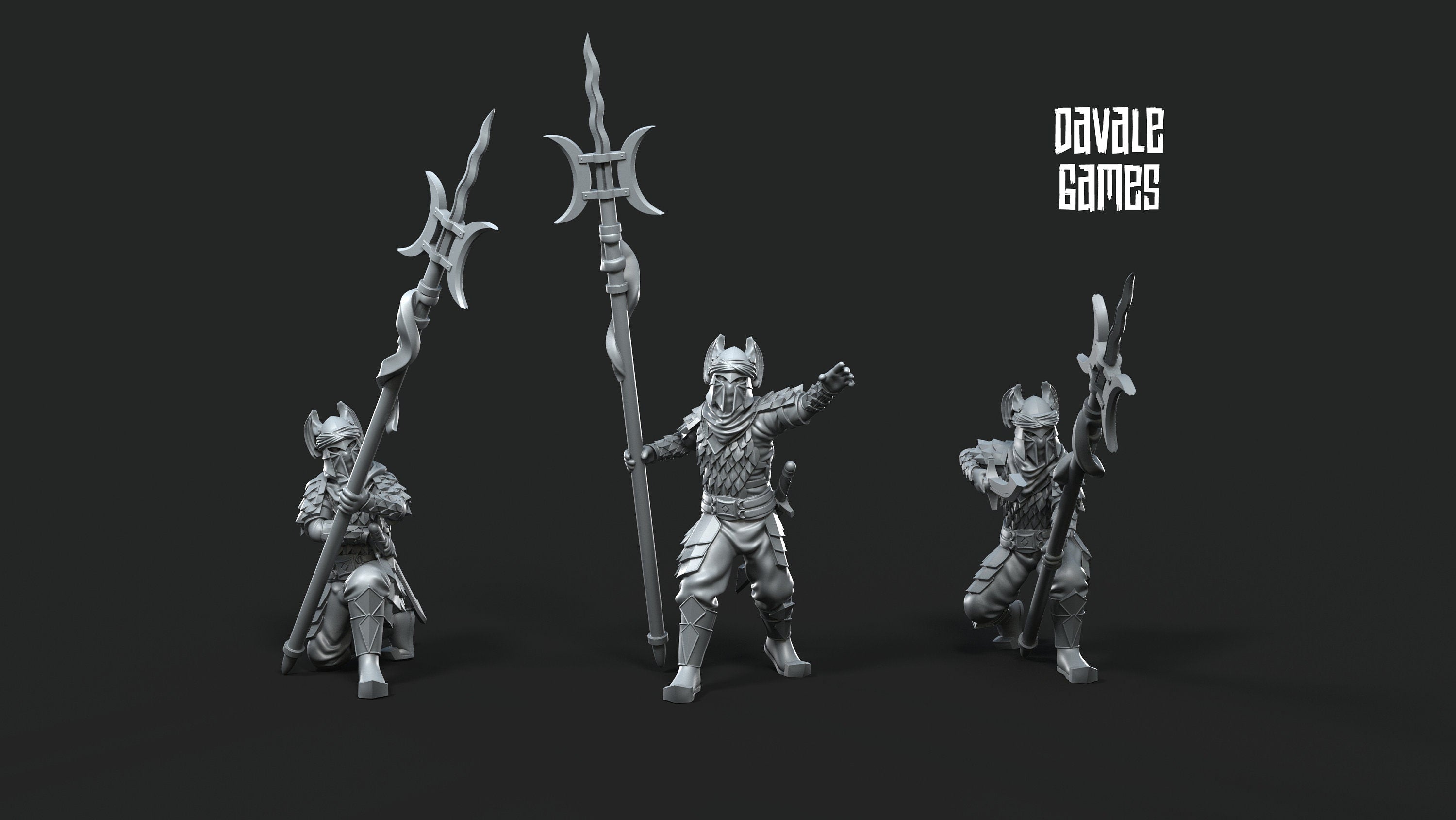 Dragon Army long spear warriors 28mm miniature dungeon and dragons fantasy wargaming miniature tabletop fantasy miniature painting dnd