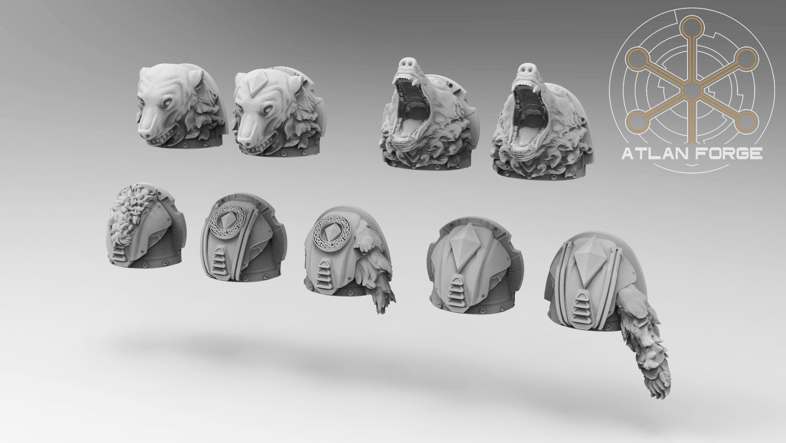 Asgardian Einherjar 32mm sci-fi fantasy miniature for tabletop games grimdark RPGs dnd wargaming miniature dungeons and dragons gift