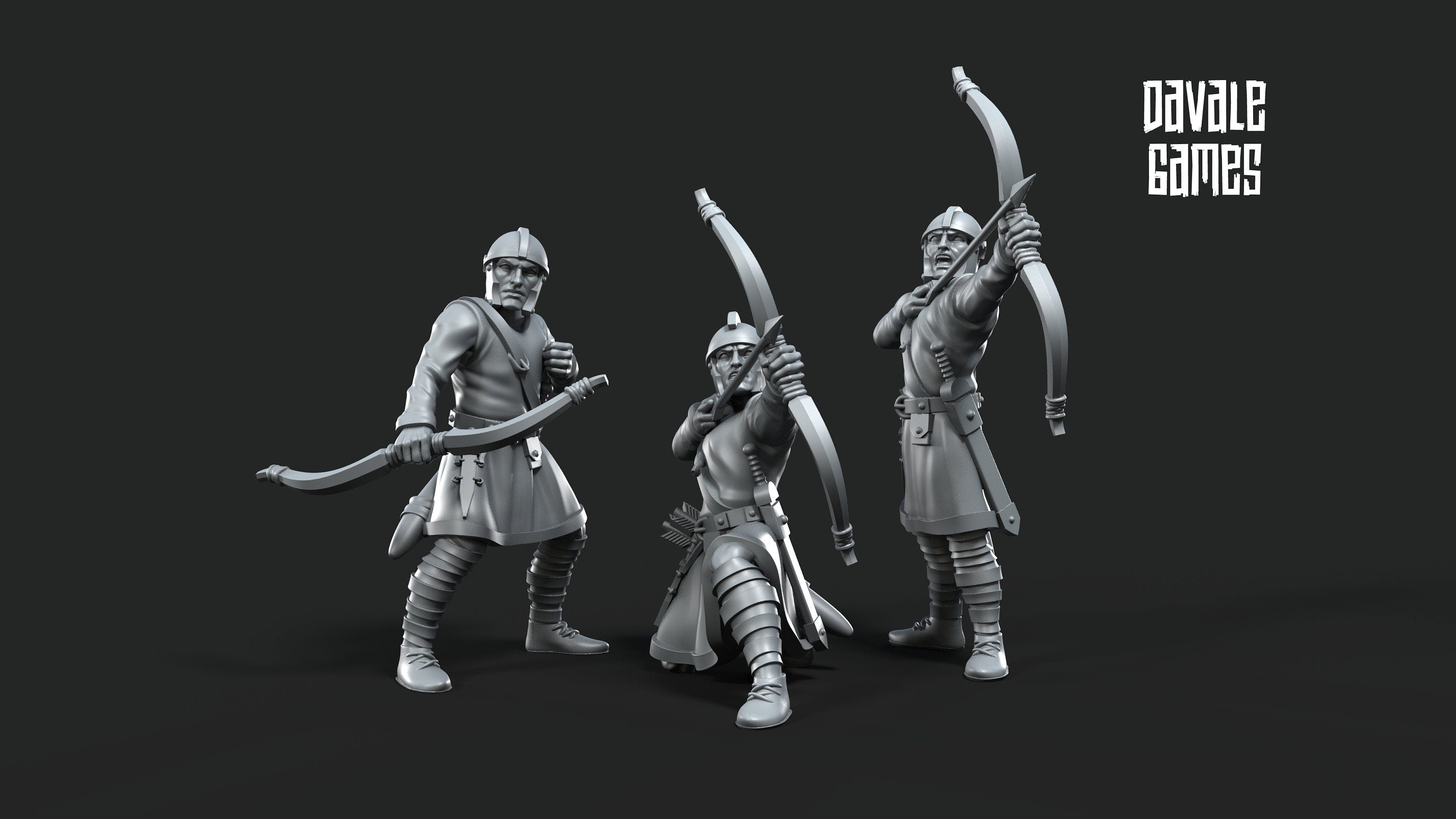Roman Archers medieval 28mm miniatures dnd minis fantasy miniatures dungeons and dragons painting wargaming miniatures tabletop wargames