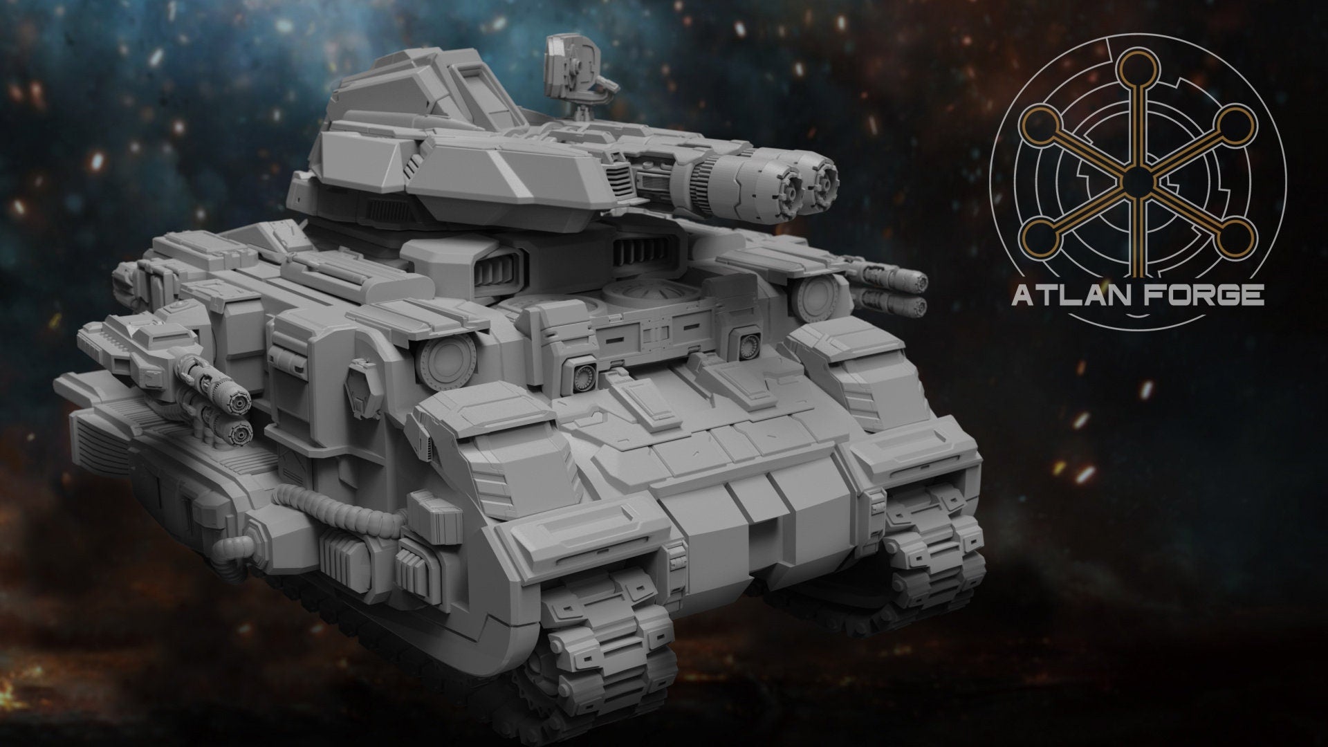 Arctodus Battle Tank 32mm sci-fi fantasy miniature for tabletop games grimdark RPGs dnd wargaming miniature dungeons and dragons