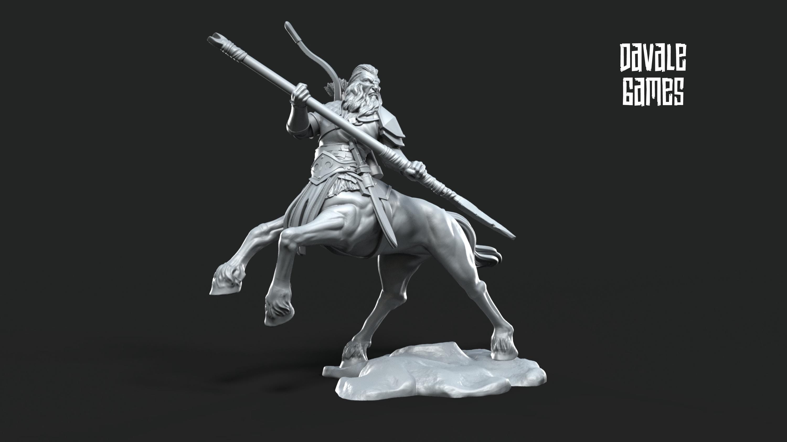 Centaurs with Lance tribe 28mm miniatures dnd fantasy miniatures dungeons & dragons miniatures painting tabletop wargames