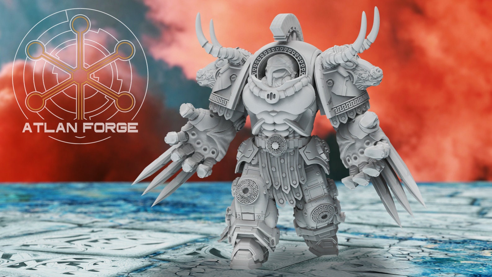 Minoan Assault Myrmidons grimdark fantasy miniature dnd wargaming miniature dungeons and dragons painting gift RPG tabletop minis