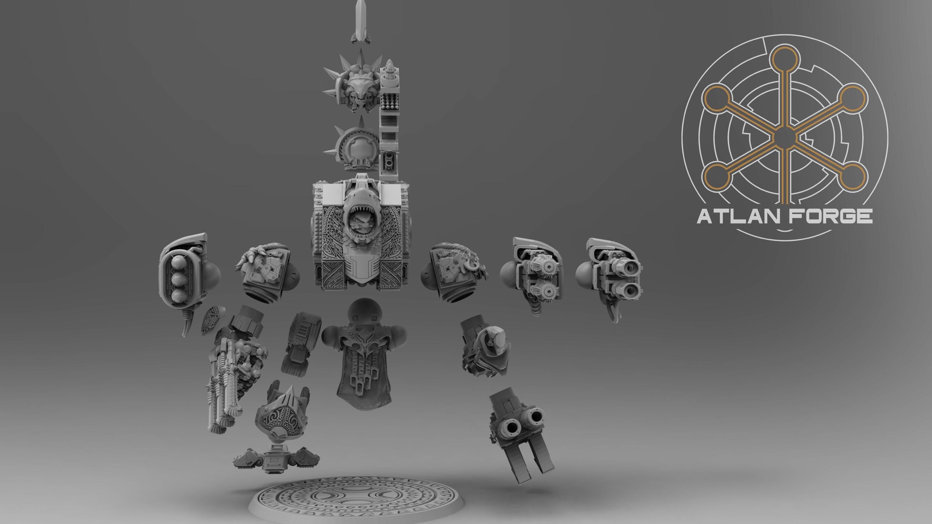 Wai Toa Wandering Ancestors Dreadnought 32mm wargame fantasy miniature wargaming miniature dungeons and dragons painting RPG tabletop minis