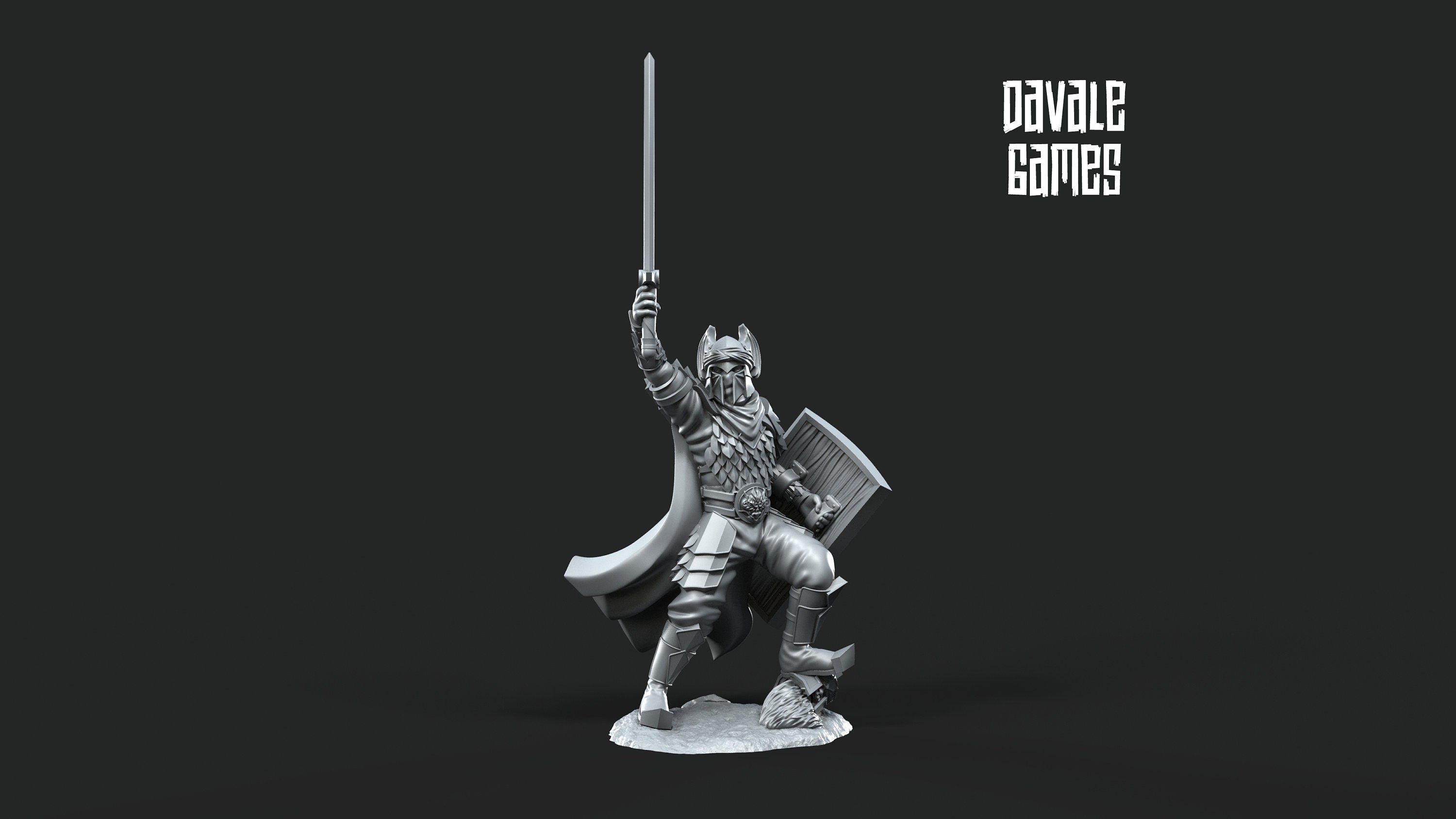 Dragon Army Captain 28mm miniatures dnd minis fantasy miniatures dungeons and dragons miniatures wargaming miniatures tabletop