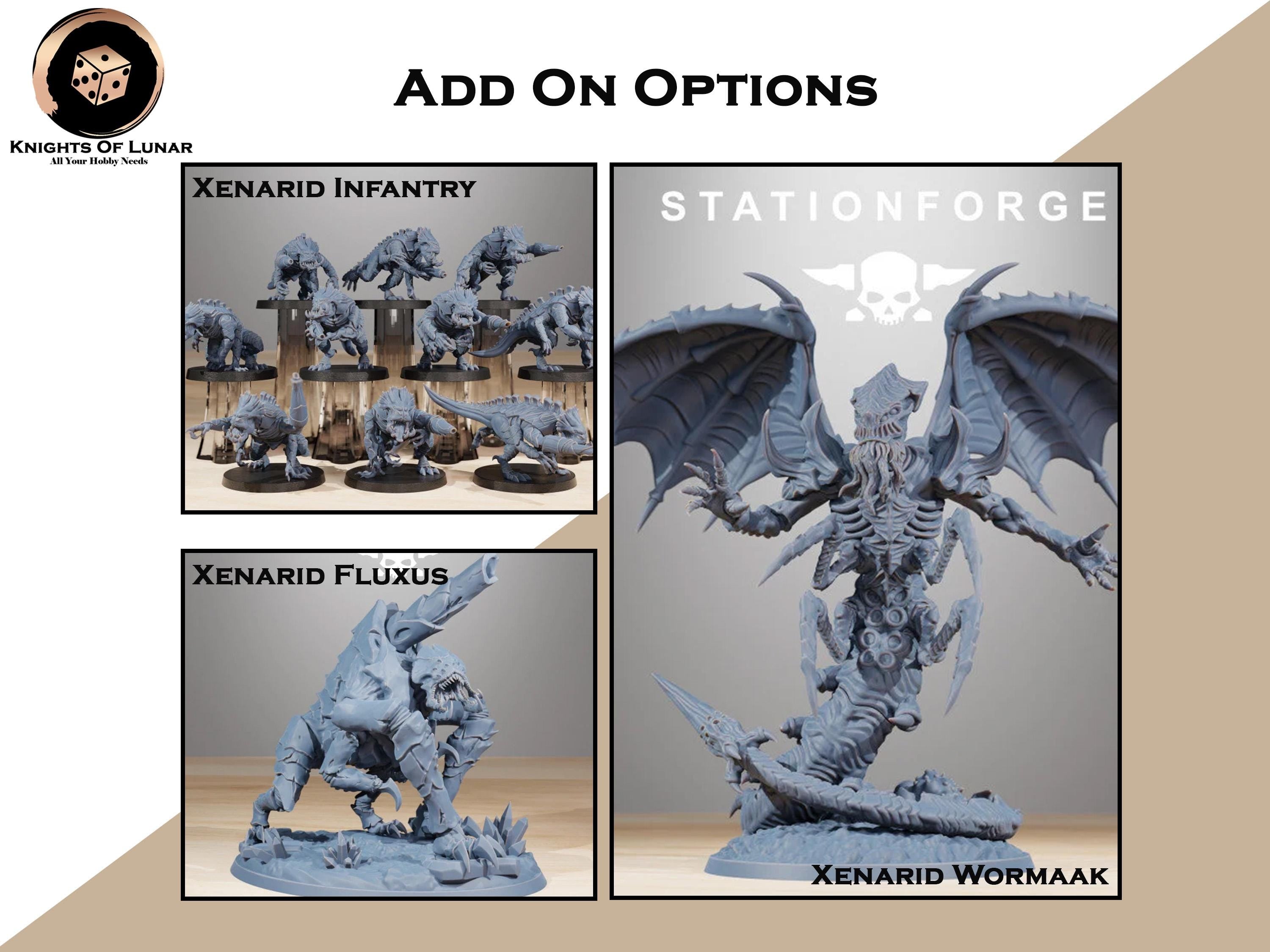 Xenarid Dragon 32mm sci-fi fantasy miniature for tabletop games grimdark RPGs dnd wargaming miniature dungeons and dragons