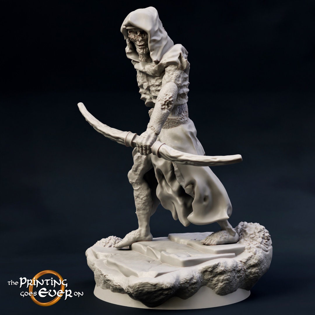 undead Army Wight Archer 28mm miniature dungeon and dragons fantasy wargaming miniature tabletop fantasy wargame miniature painting dnd