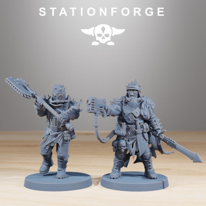 Corrupted Guard The Forsaken 32mm sci-fi fantasy miniature for tabletop games grimdark RPGs dnd wargaming miniature dungeons and dragons
