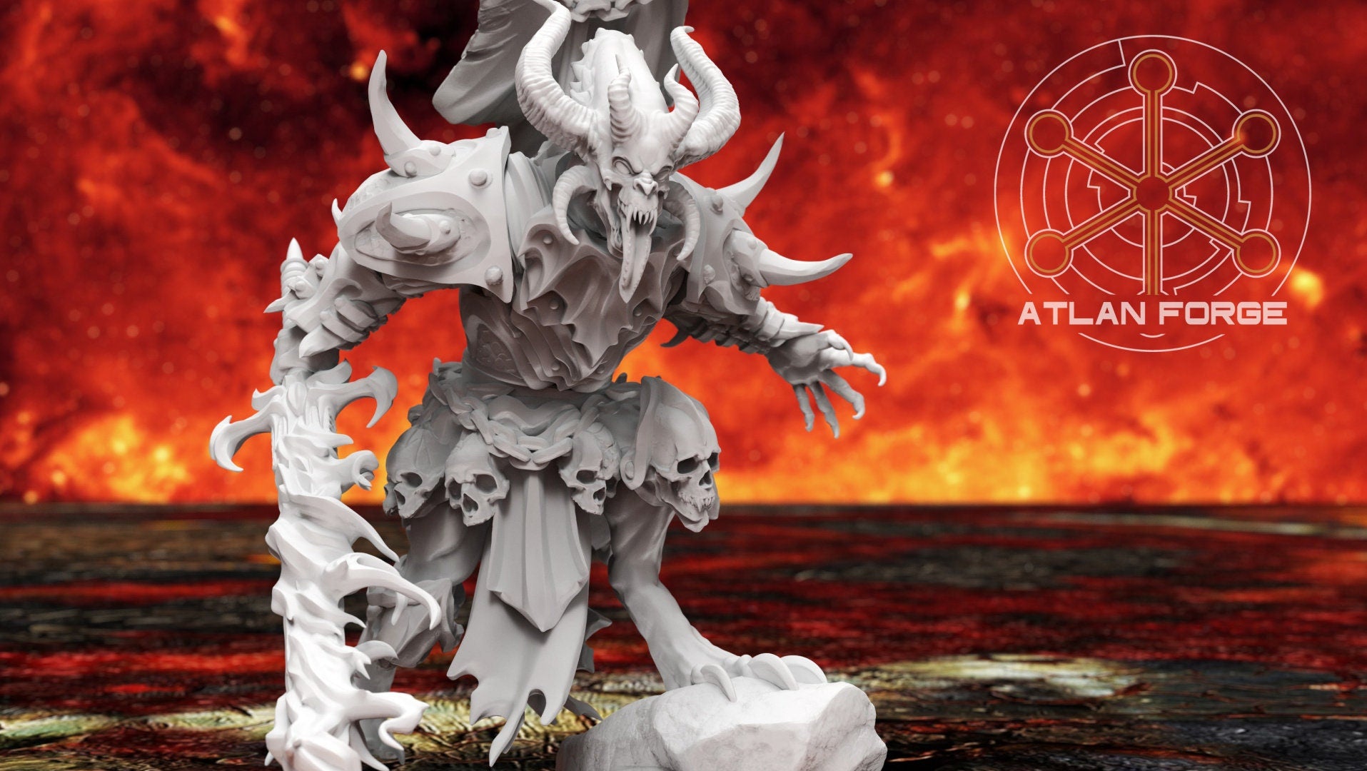 Demons of hades 32mm sci-fi fantasy miniature for tabletop games grimdark RPGs wargaming miniature dungeons and dragons painting