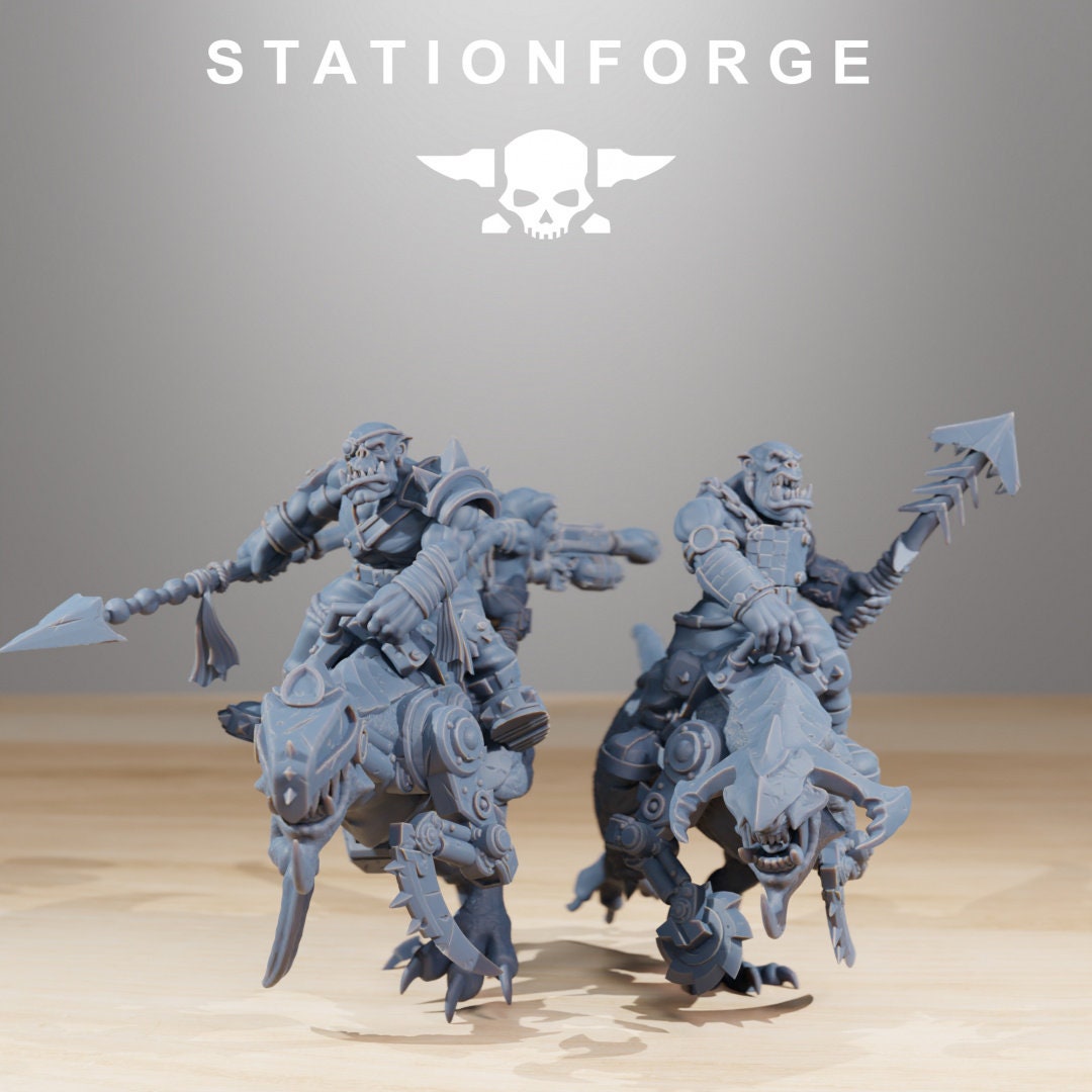 Orkaz Beast Riders 28mm sci-fi fantasy miniature for tabletop games grimdark RPGs dnd wargaming miniature dungeons and dragons