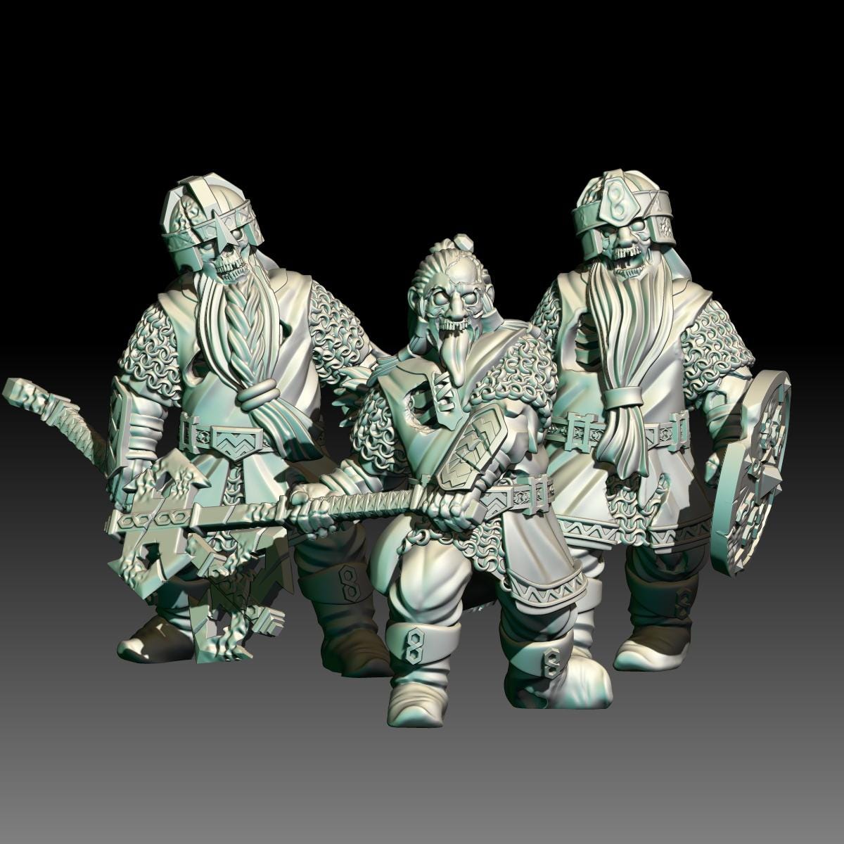 Ghost Warriors Army of dead 28mm miniature dungeon and dragons fantasy wargaming miniature tabletop fantasy wargame miniature painting dnd