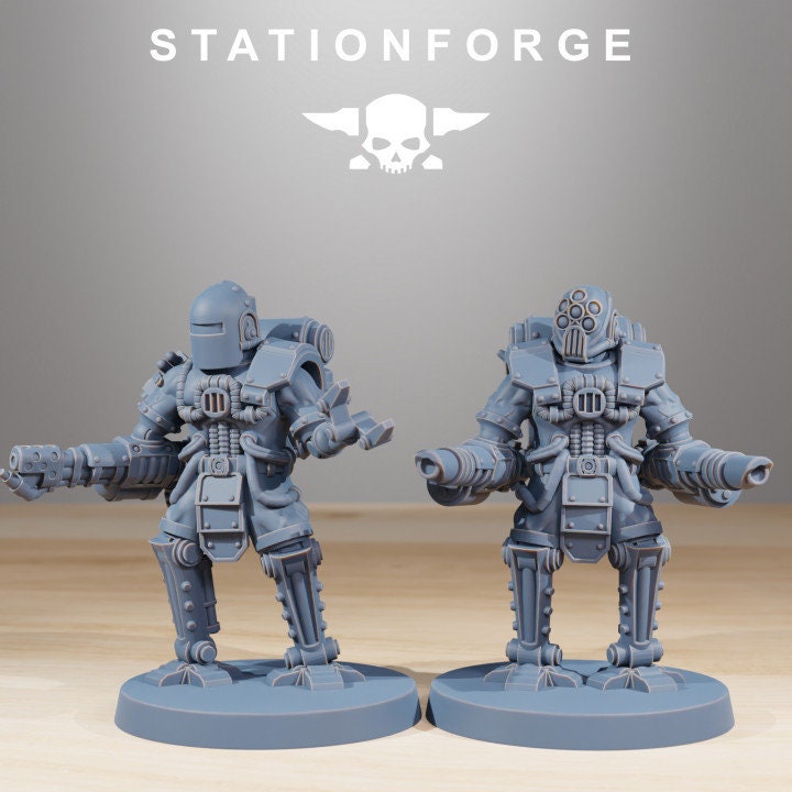 Scavenger Cyborgs 32mm sci-fi fantasy miniature for tabletop games grimdark RPGs dnd wargaming miniature dungeons and dragons
