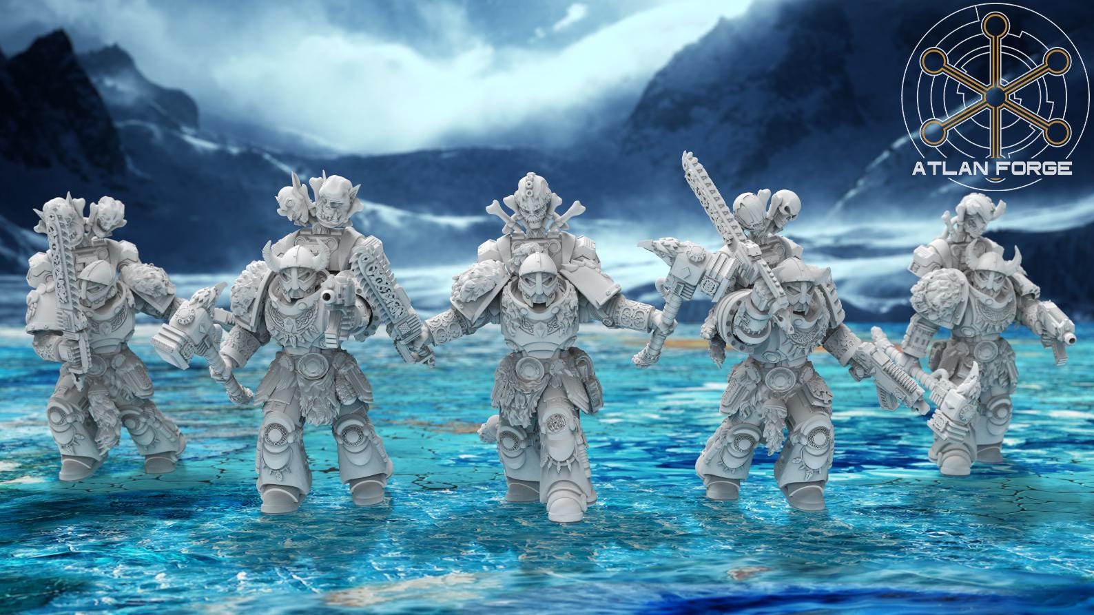 Asgardian army bundle 32mm sci-fi fantasy miniature for tabletop games grimdark RPGs dnd wargaming miniature dungeons and dragons gift