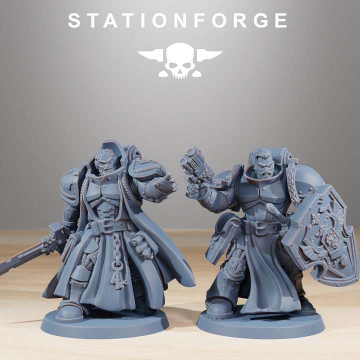 Socratis Knights 32mm sci-fi fantasy miniature for tabletop games grimdark RPGs dnd wargaming miniature dungeons and dragons crusader