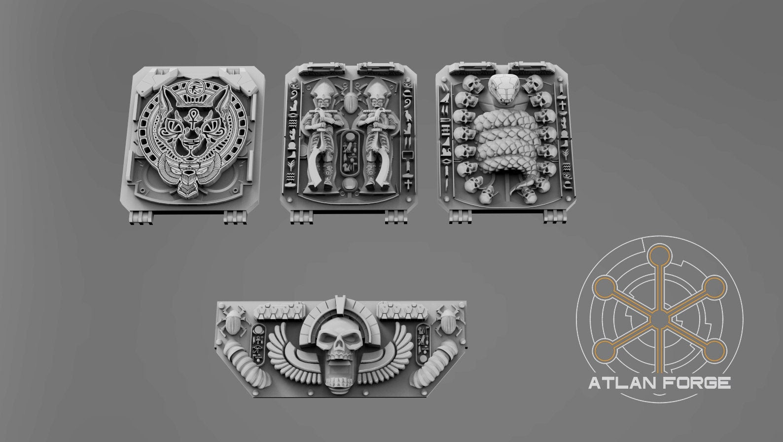 Aegyptian Vehicle Ornaments 32mm Miniature conversions kits fantasy miniature kit bashing set wargaming miniature painting gift RPG tabletop