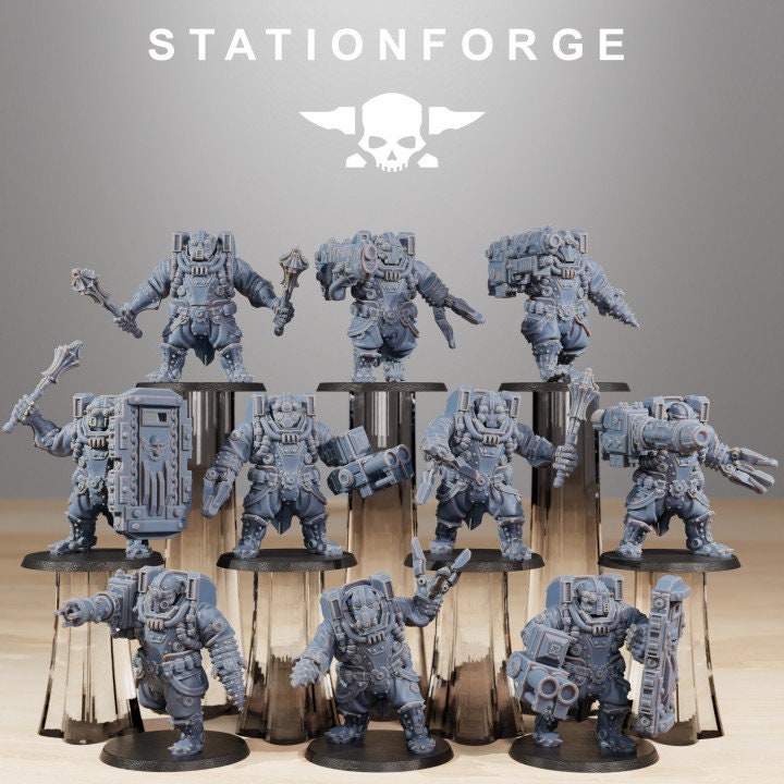 Frontliners Heavy Support 32mm sci-fi fantasy miniature for tabletop games grimdark RPGs dnd wargaming miniature dungeons and dragons