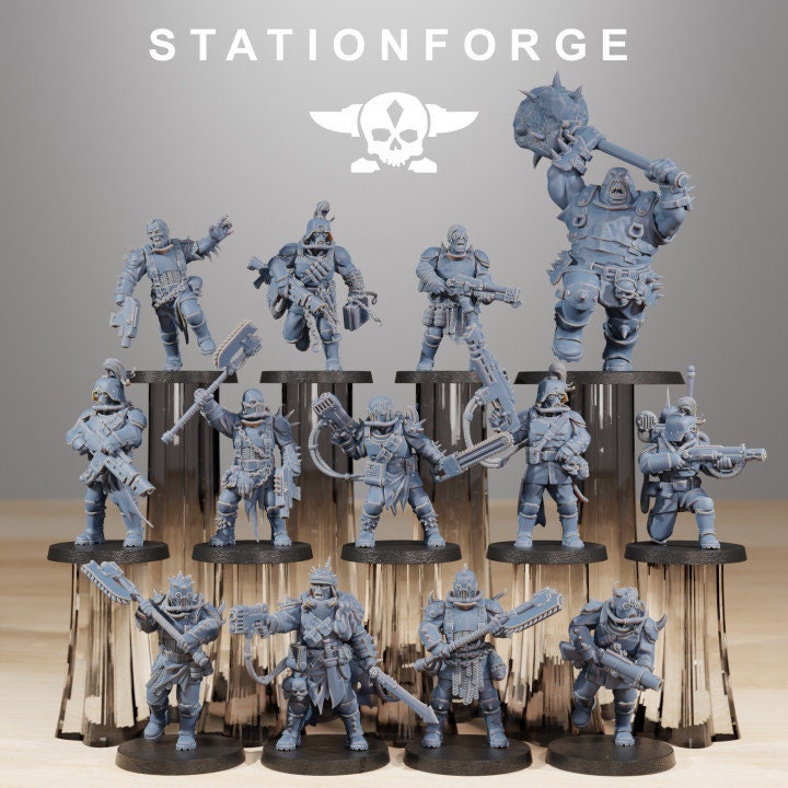 Corrupted Guard The Forsaken 32mm sci-fi fantasy miniature for tabletop games grimdark RPGs dnd wargaming miniature dungeons and dragons