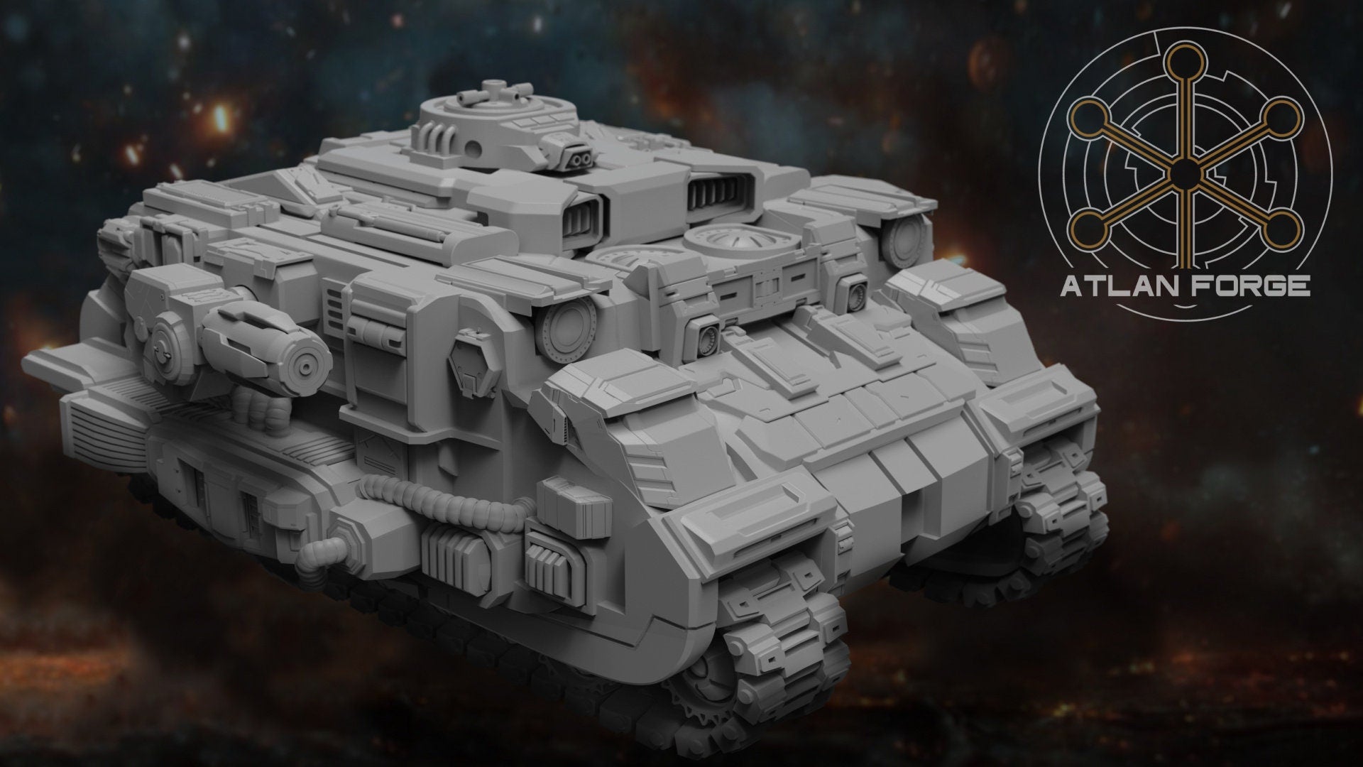 Arctodus Battle Tank 32mm sci-fi fantasy miniature for tabletop games grimdark RPGs dnd wargaming miniature dungeons and dragons