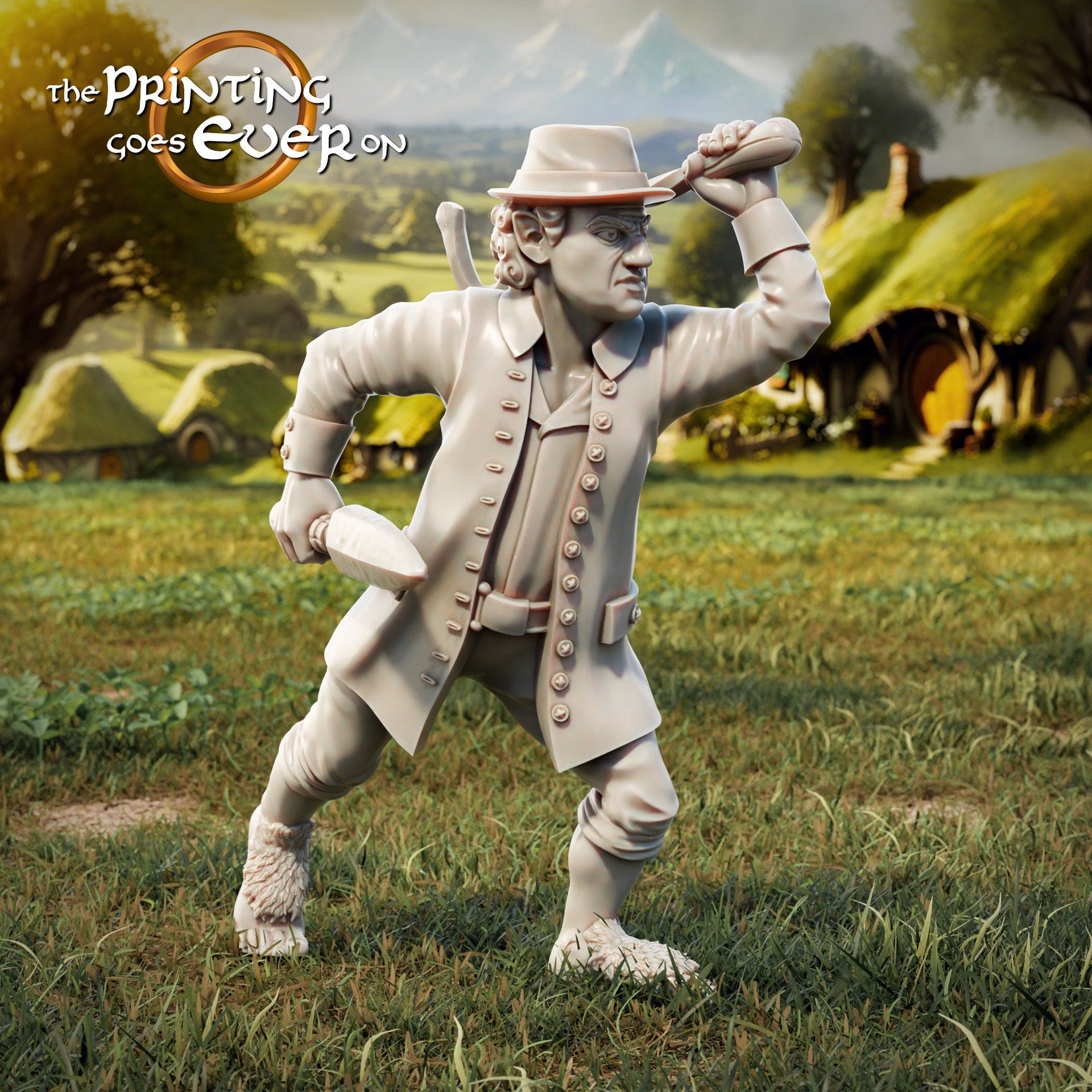 Halfling Militia 28mm dnd miniature dungeon and dragons fantasy wargaming miniature tabletop wargame miniature for painting