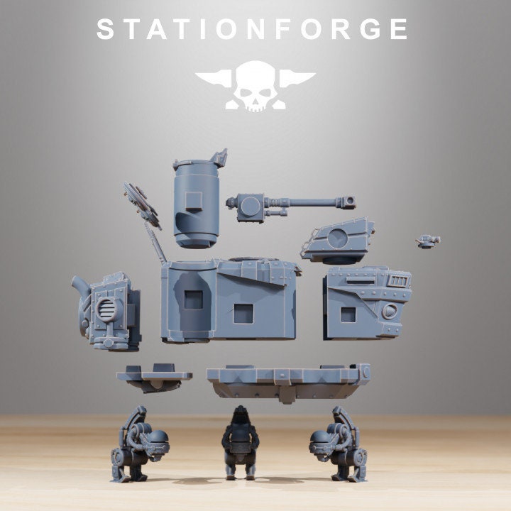 Scavenger Heavy Tank 32mm Resin Miniature – Grimdark Sci Fi War Machine for Wargaming