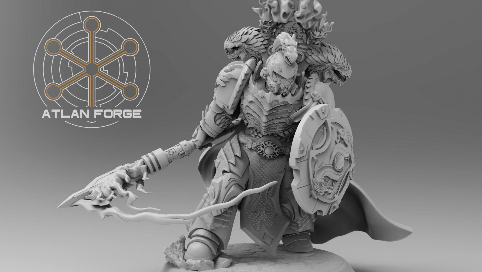 Dragon Knights Captain 32mm wargaming fantasy miniature dnd wargaming miniature dungeons and dragons painting gift RPG tabletop minis