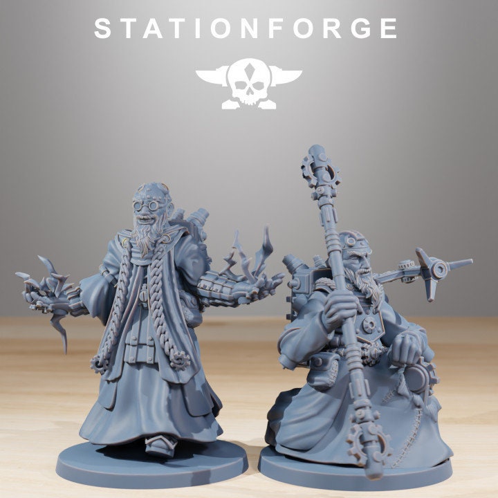 Forager Preachers 32mm sci-fi fantasy miniature for tabletop games grimdark RPGs dnd wargaming miniature dungeons and dragons