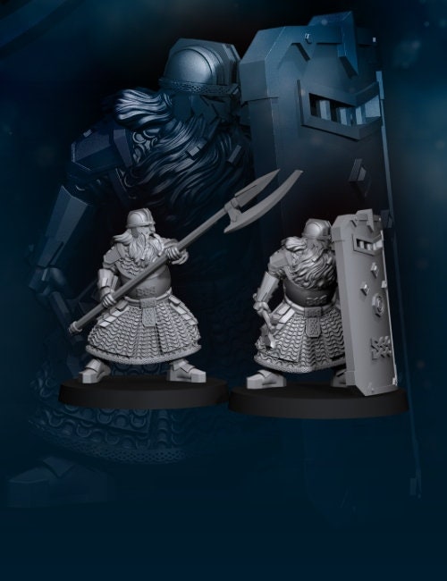 Kalak Dwarf guard vault team 28mm miniatures fantasy dungeons and dragons miniature wargaming miniatures tabletop dnd dwarf army miniatures