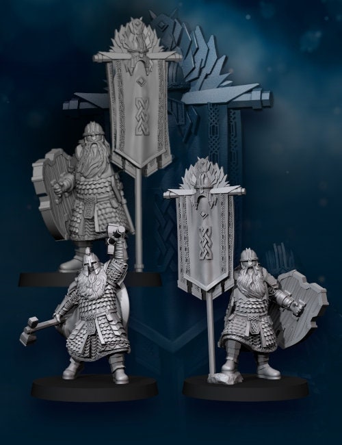 Kalak kingdom champion dwarfs 28mm miniatures fantasy dungeons and dragons miniature wargaming miniatures tabletop dnd dwarf army miniatures