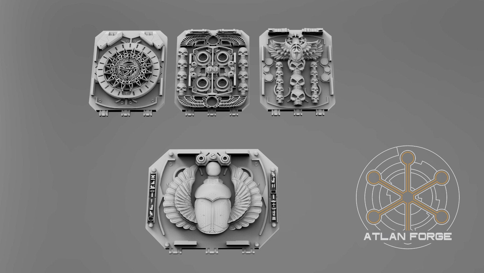 Aegyptian Vehicle Ornaments 32mm Miniature conversions kits fantasy miniature kit bashing set wargaming miniature painting gift RPG tabletop