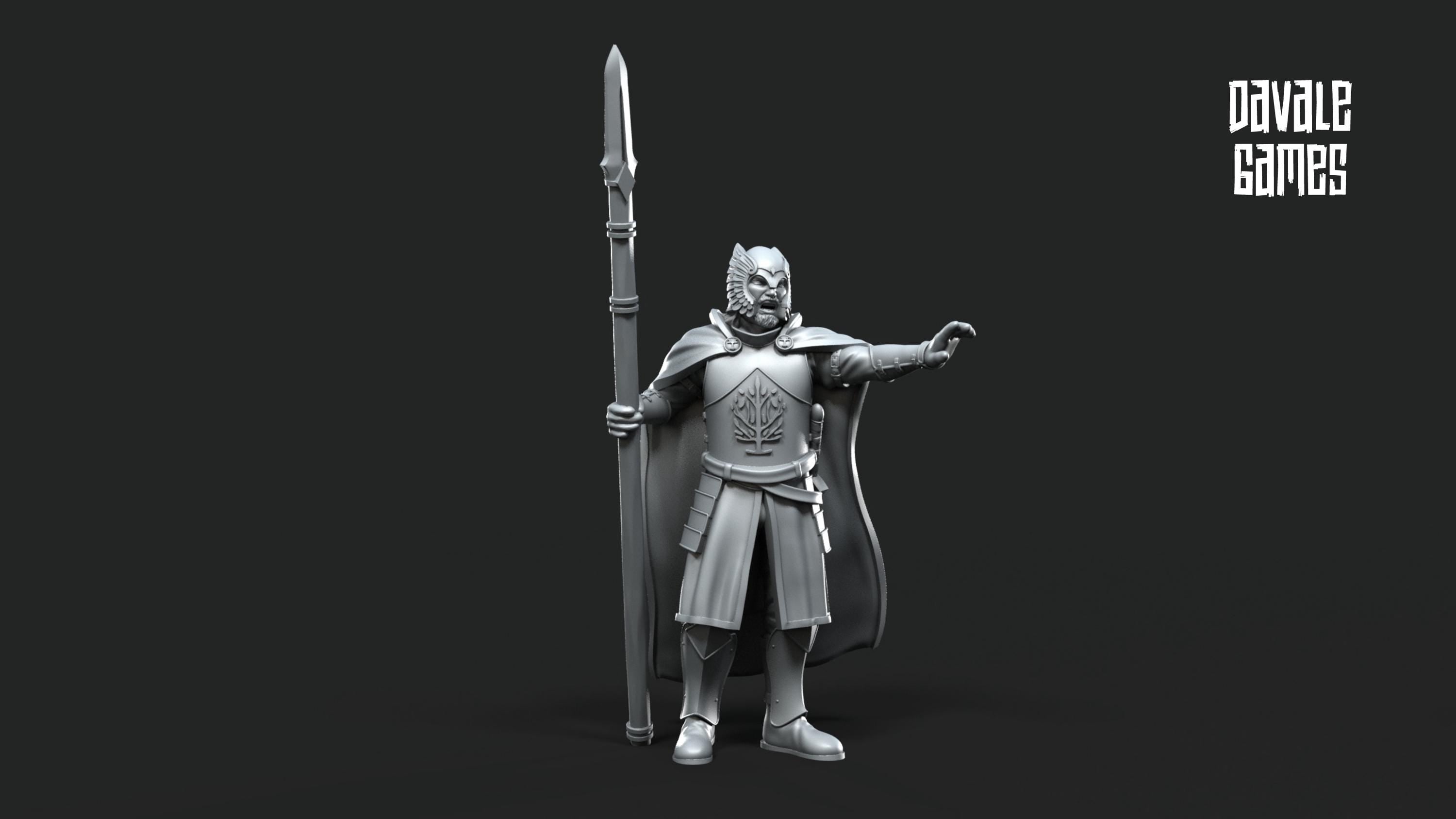Grey Castle Court Guards 28mm miniatures dnd minis fantasy miniatures dungeons and dragons miniatures painting wargaming miniatures tabletop