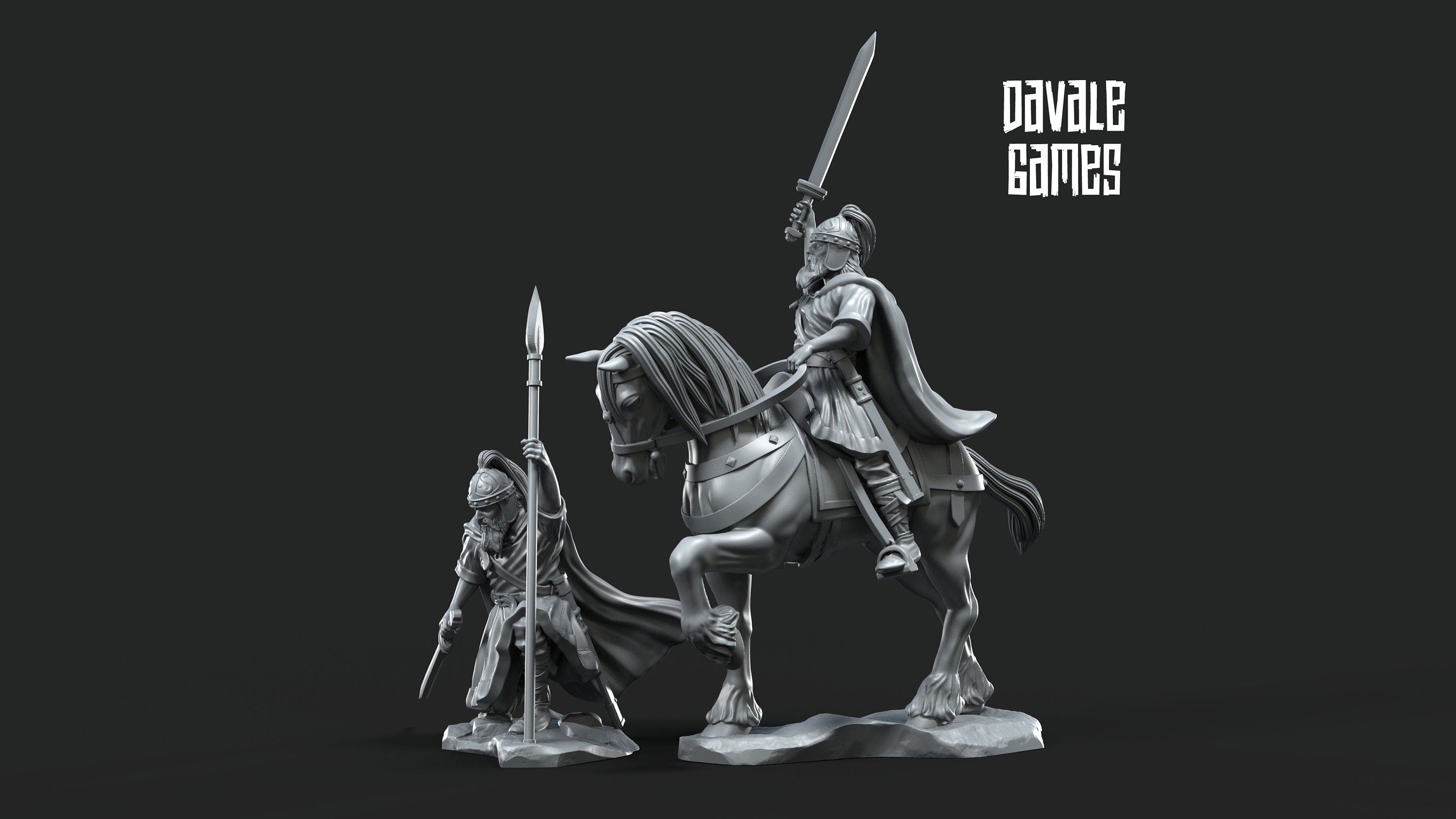 Roman Visigoths king 28mm miniatures dnd fantasy miniatures dungeons and dragons miniatures painting wargaming miniatures tabletop wargames