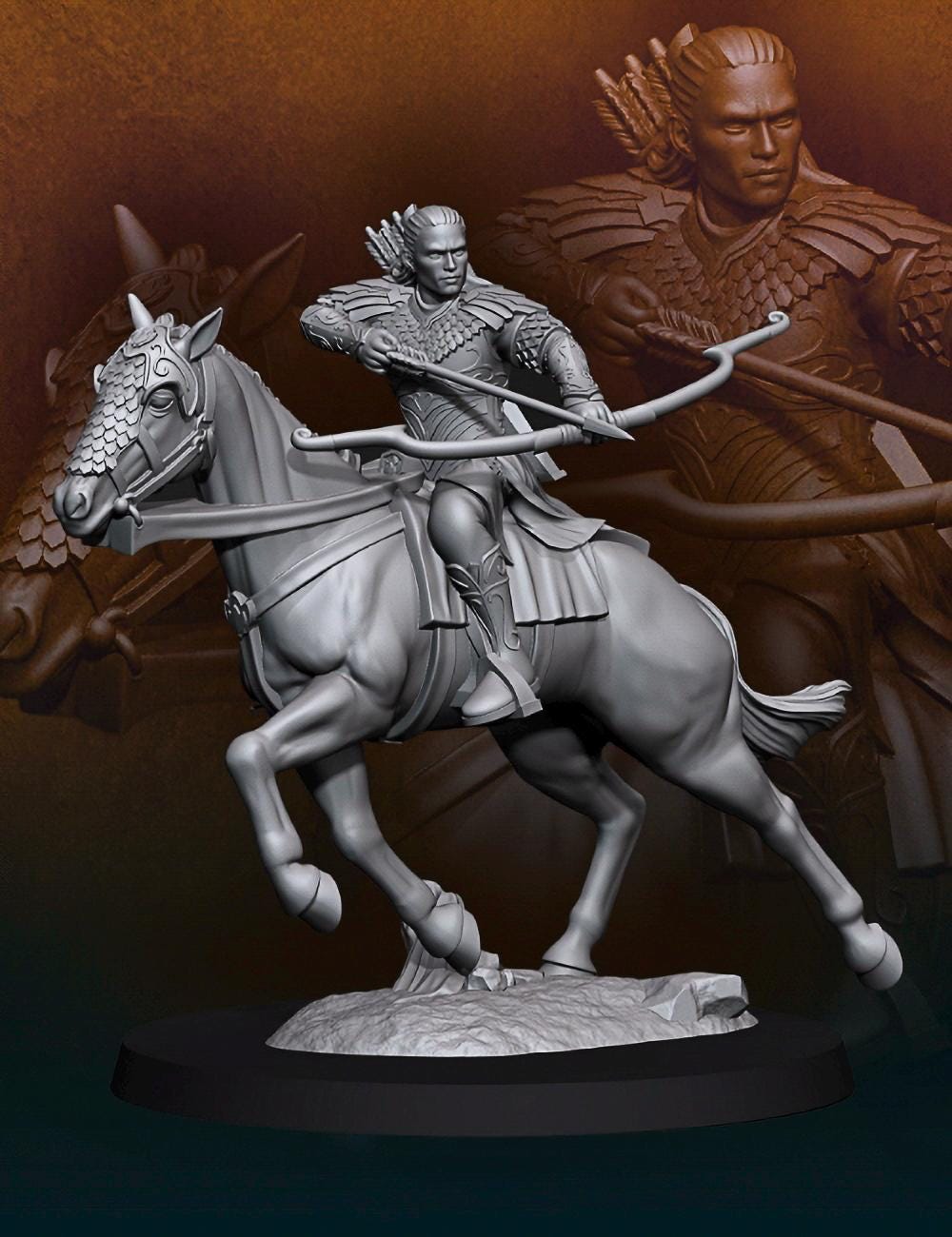 forest Prince 28mm fantasy wargaming miniature lotr dungeons and dragons minis tabletop wargames miniatures for painting gift mesbg