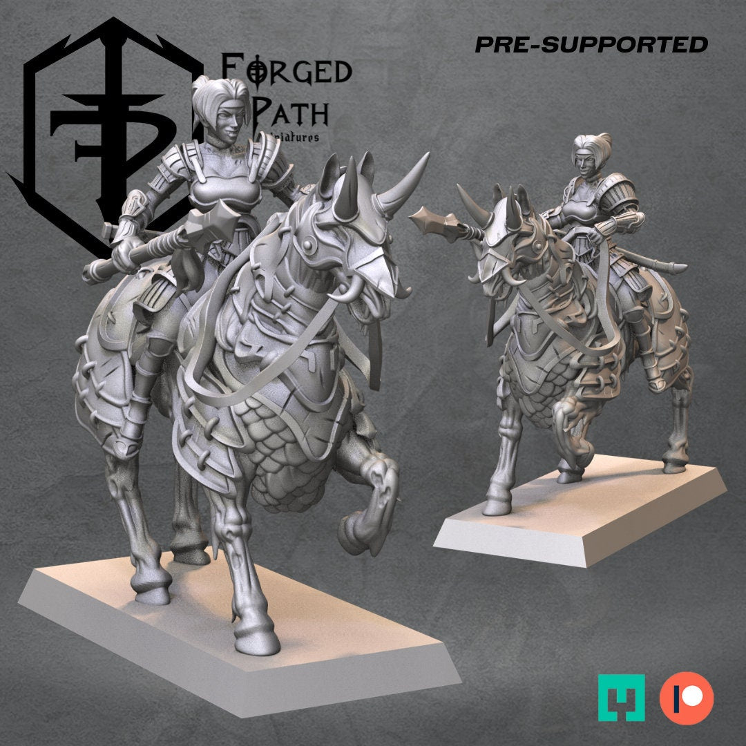 Blades of the cursed Vampire Knights mounted Fantasy Wargaming Miniatures 32mm