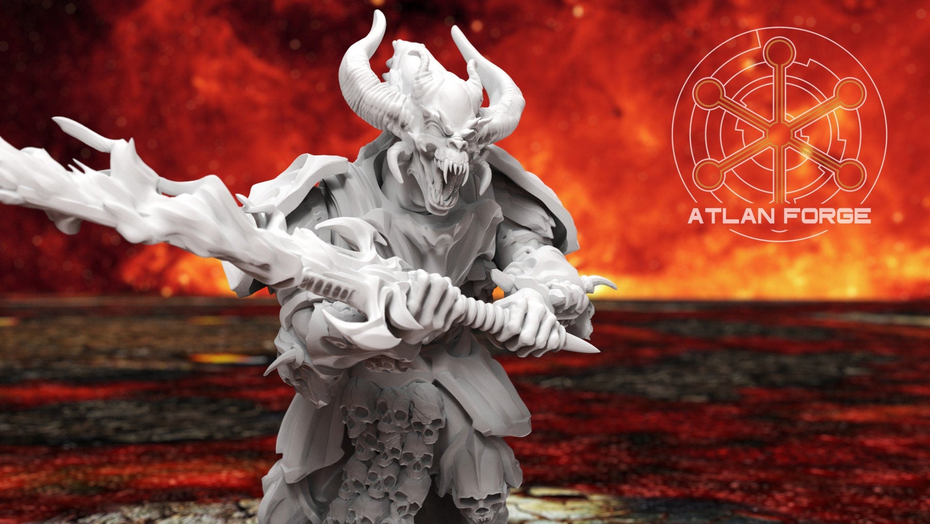 Demons of hades 32mm sci-fi fantasy miniature for tabletop games grimdark RPGs wargaming miniature dungeons and dragons painting