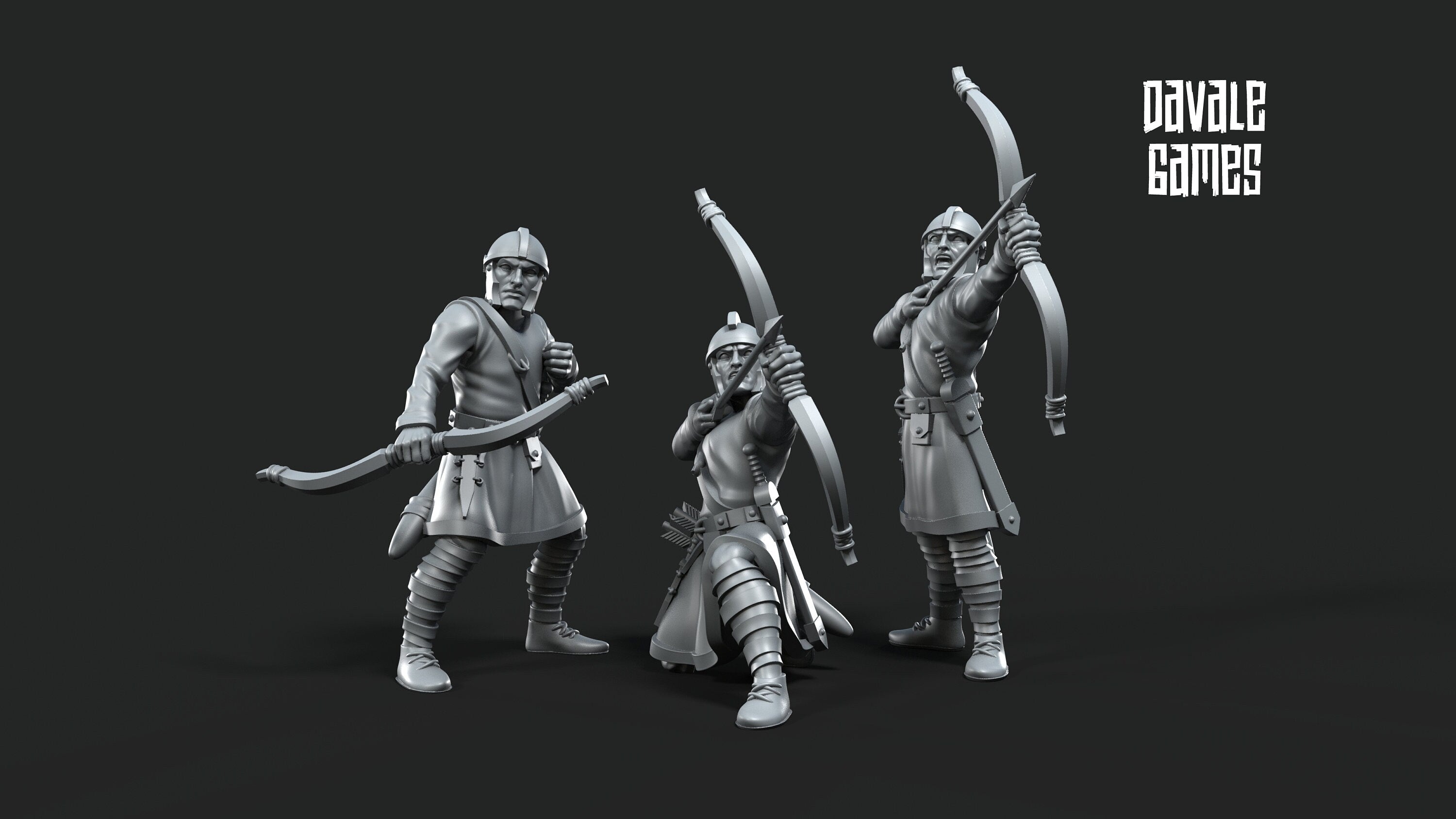 Roman Archers medieval 28mm miniatures dnd minis fantasy miniatures dungeons and dragons painting wargaming miniatures tabletop wargames