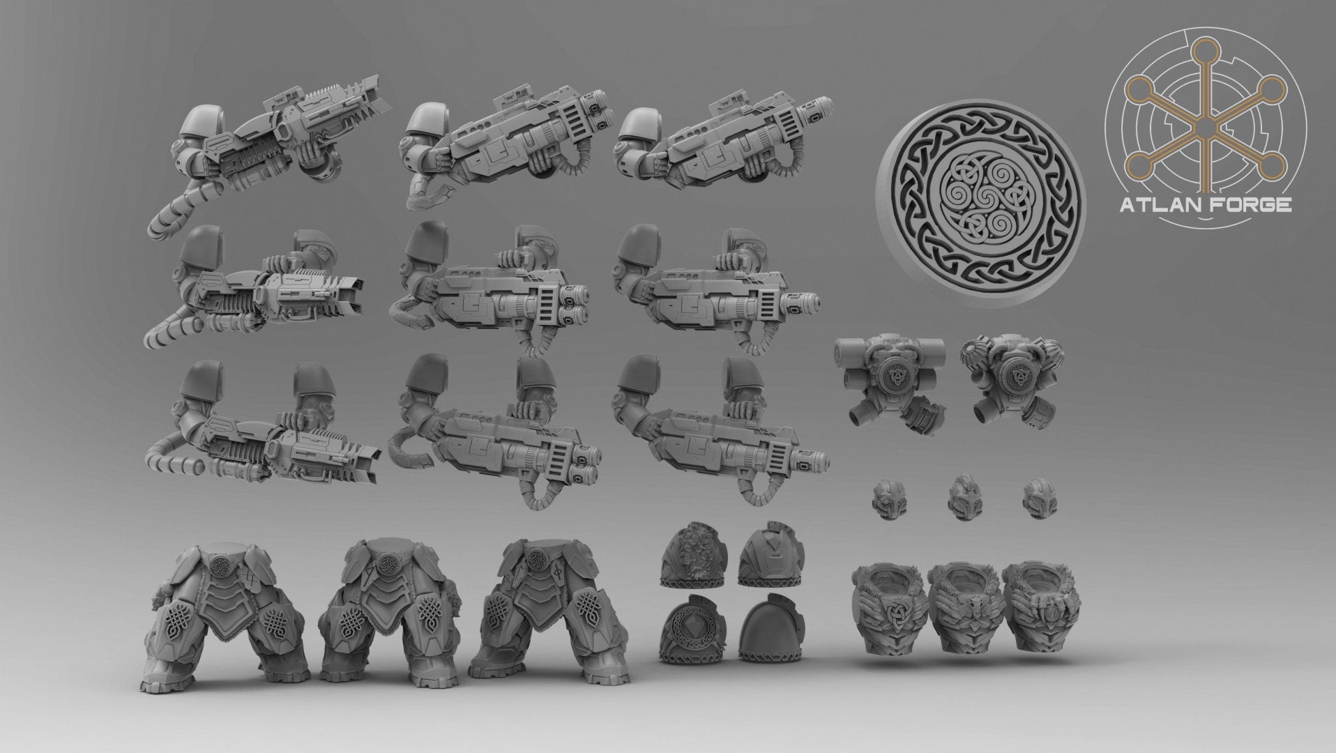 Asgardian Heavy Aegis 32mm miniatures grimdark fantasy miniature dnd wargaming miniature dungeons and dragons gift RPG tabletop minis