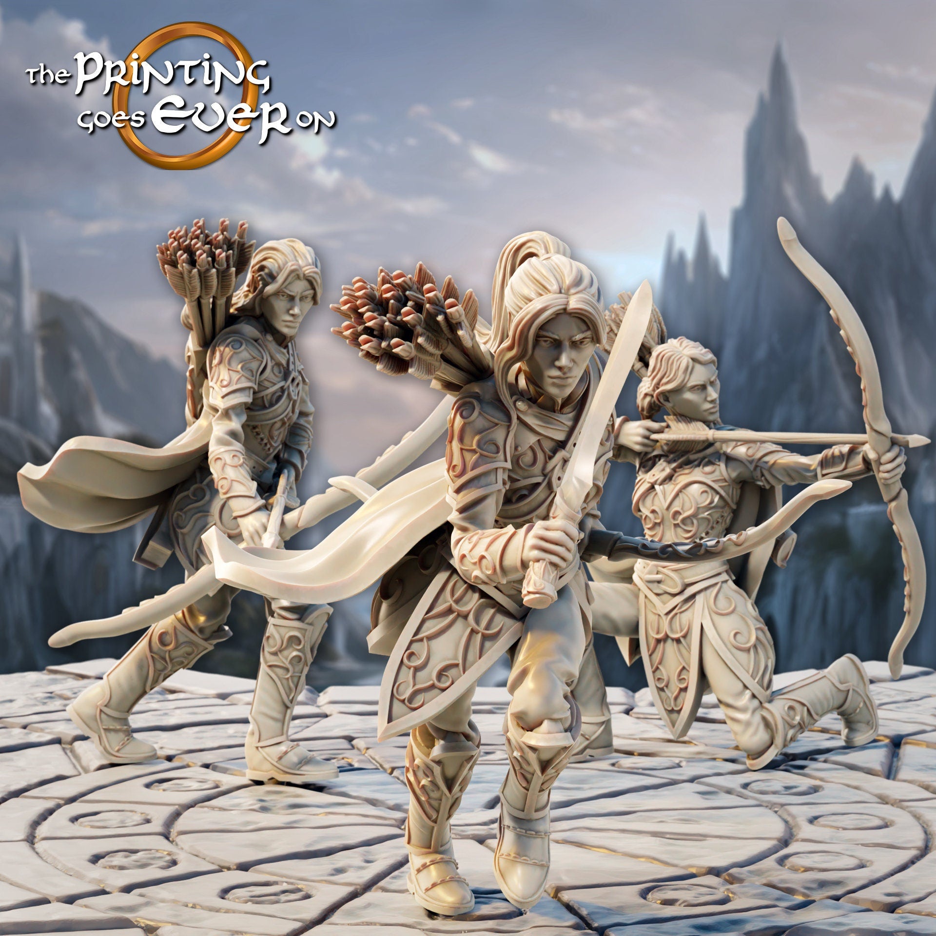 Silver Shore Archers 28mm miniatures dnd fantasy miniatures dungeons and dragons miniatures painting wargaming miniatures tabletop wargames