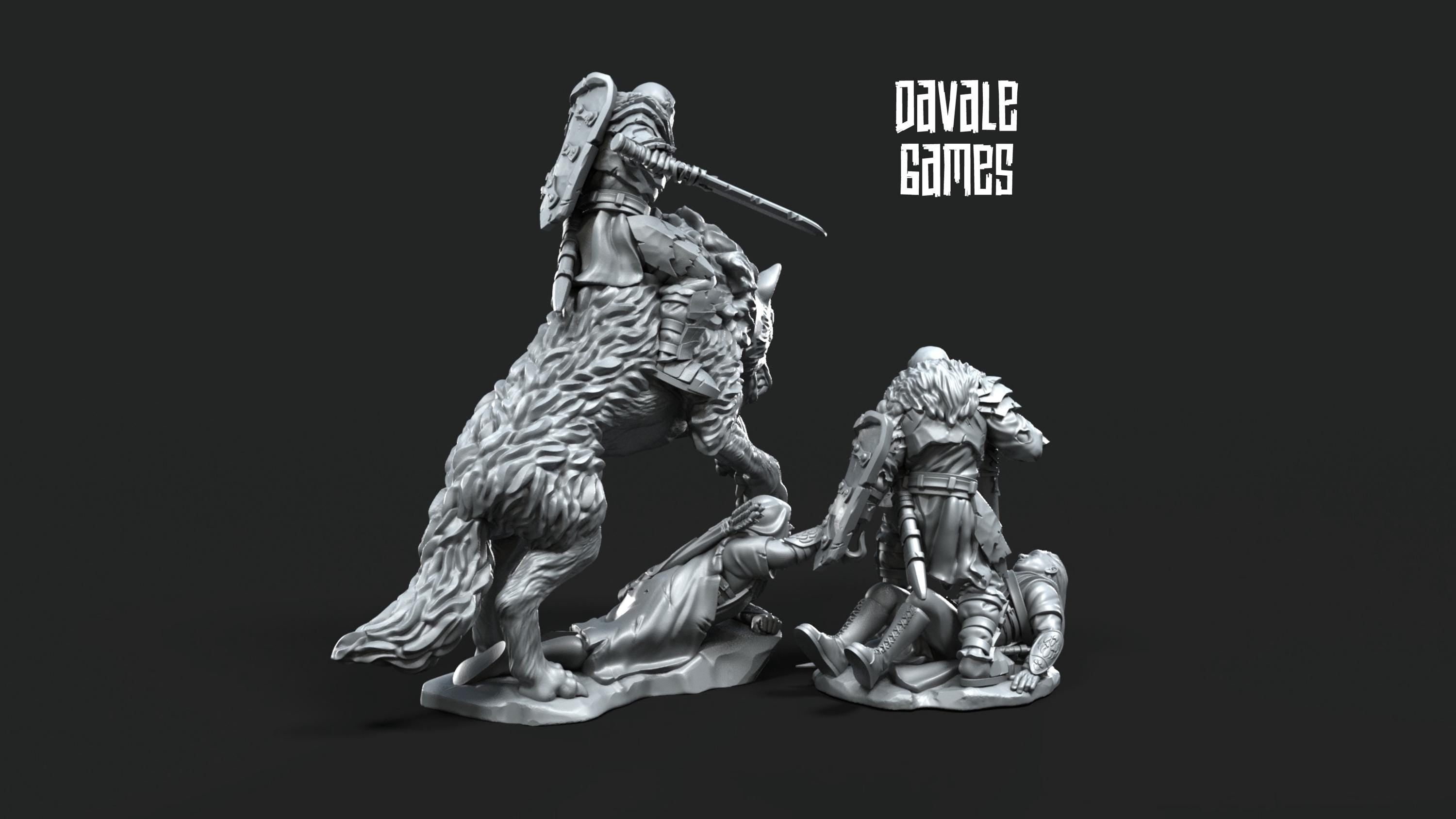 Korvog Orc Lord Commander 28mm miniatures dnd minis fantasy miniatures dungeons and dragons painting wargaming miniatures tabletop
