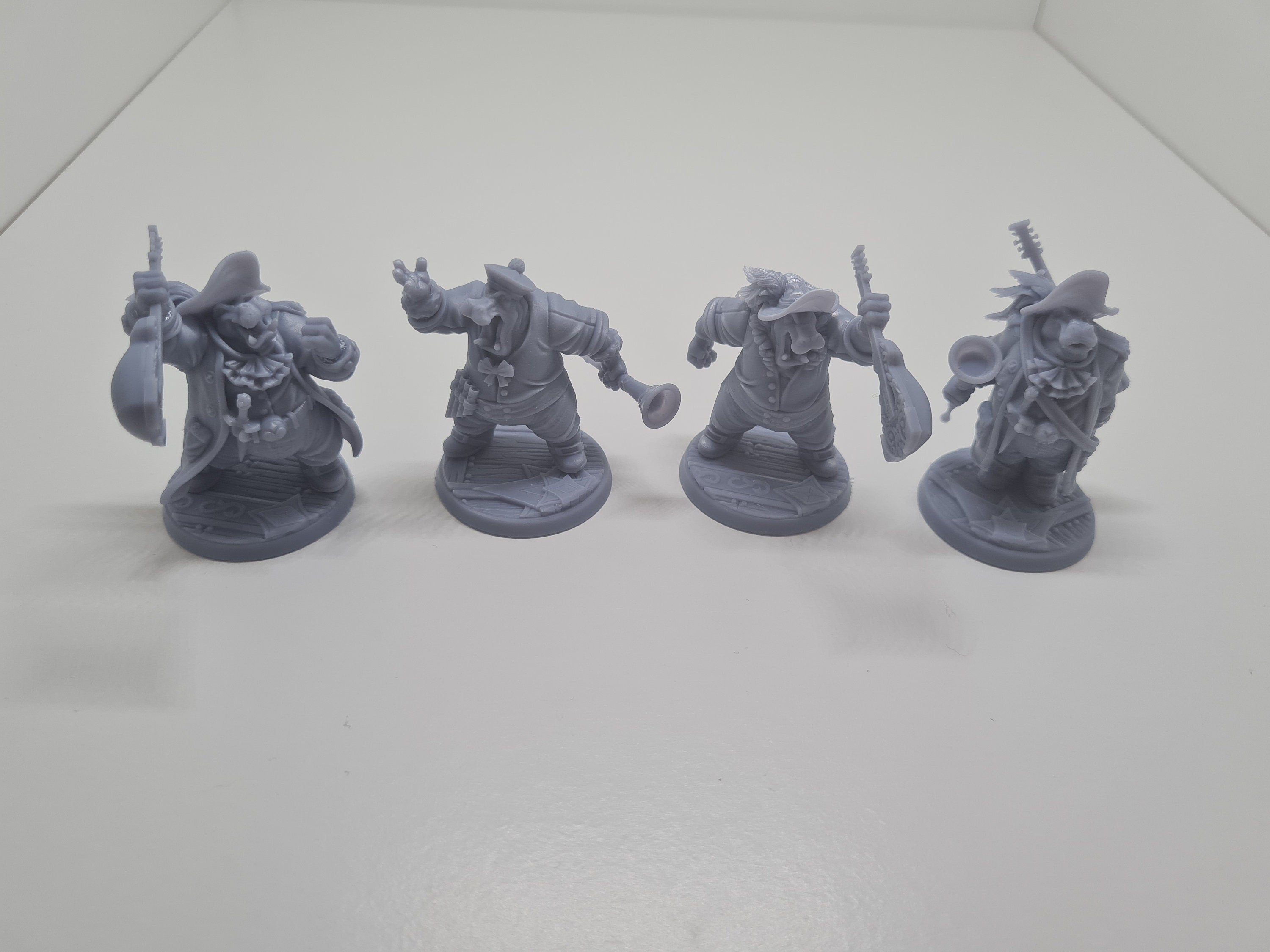 Hippo Sonneteer Bards Tabletop RPG Wargames Fantasy D&D AOS 32mm scale Miniature