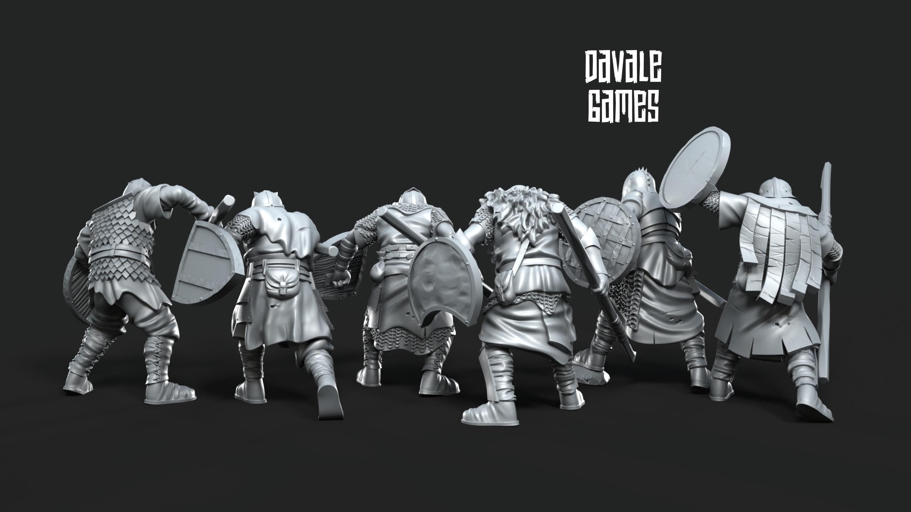 Mörlok Orcs with spears 28mm miniatures dnd gift fantasy miniatures dungeons and dragons minis wargaming miniatures tabletop wargames