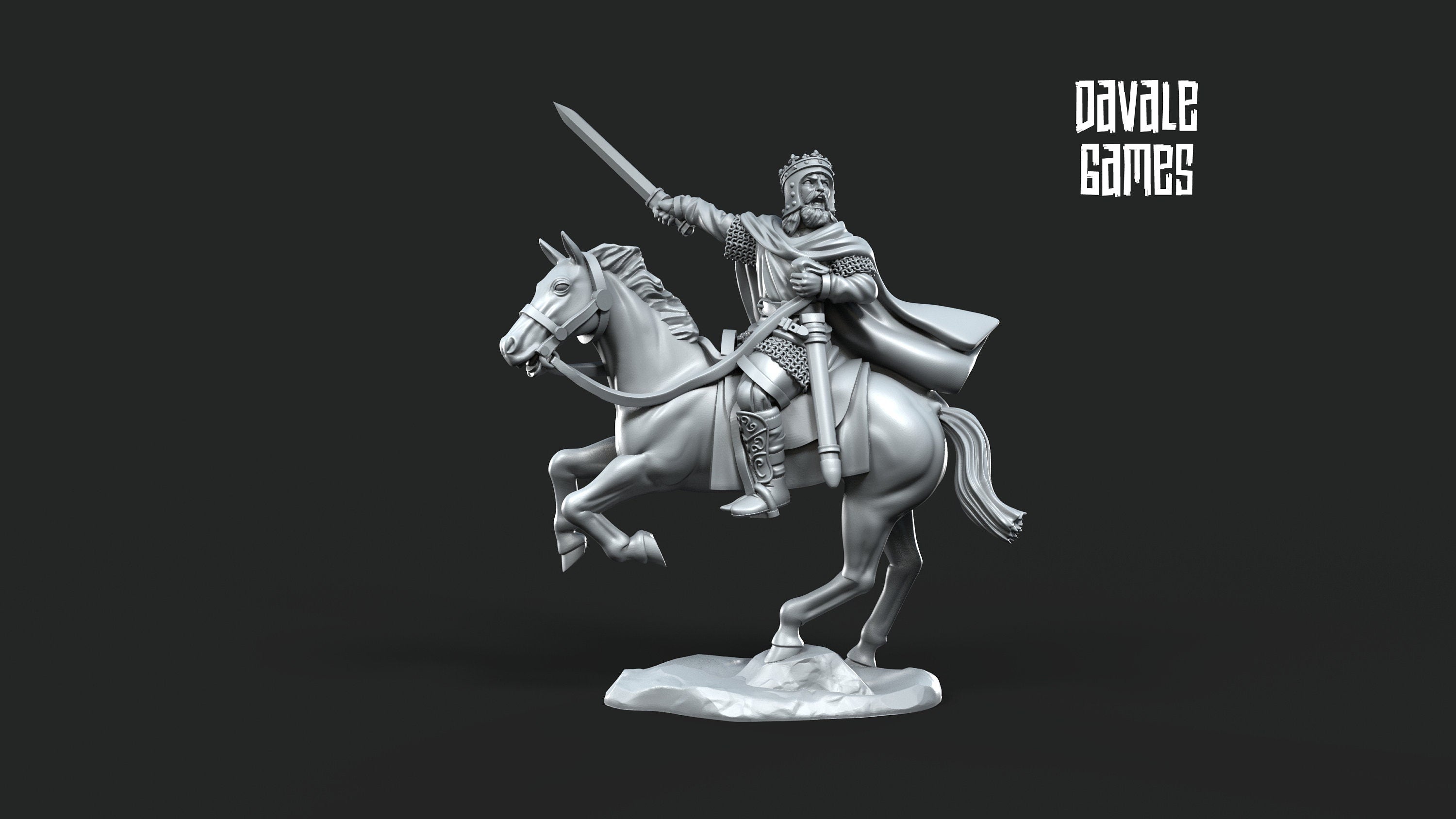 king of Gepids Germanic tribe 28mm miniatures dnd fantasy miniatures dungeons & dragons miniatures painting tabletop wargames