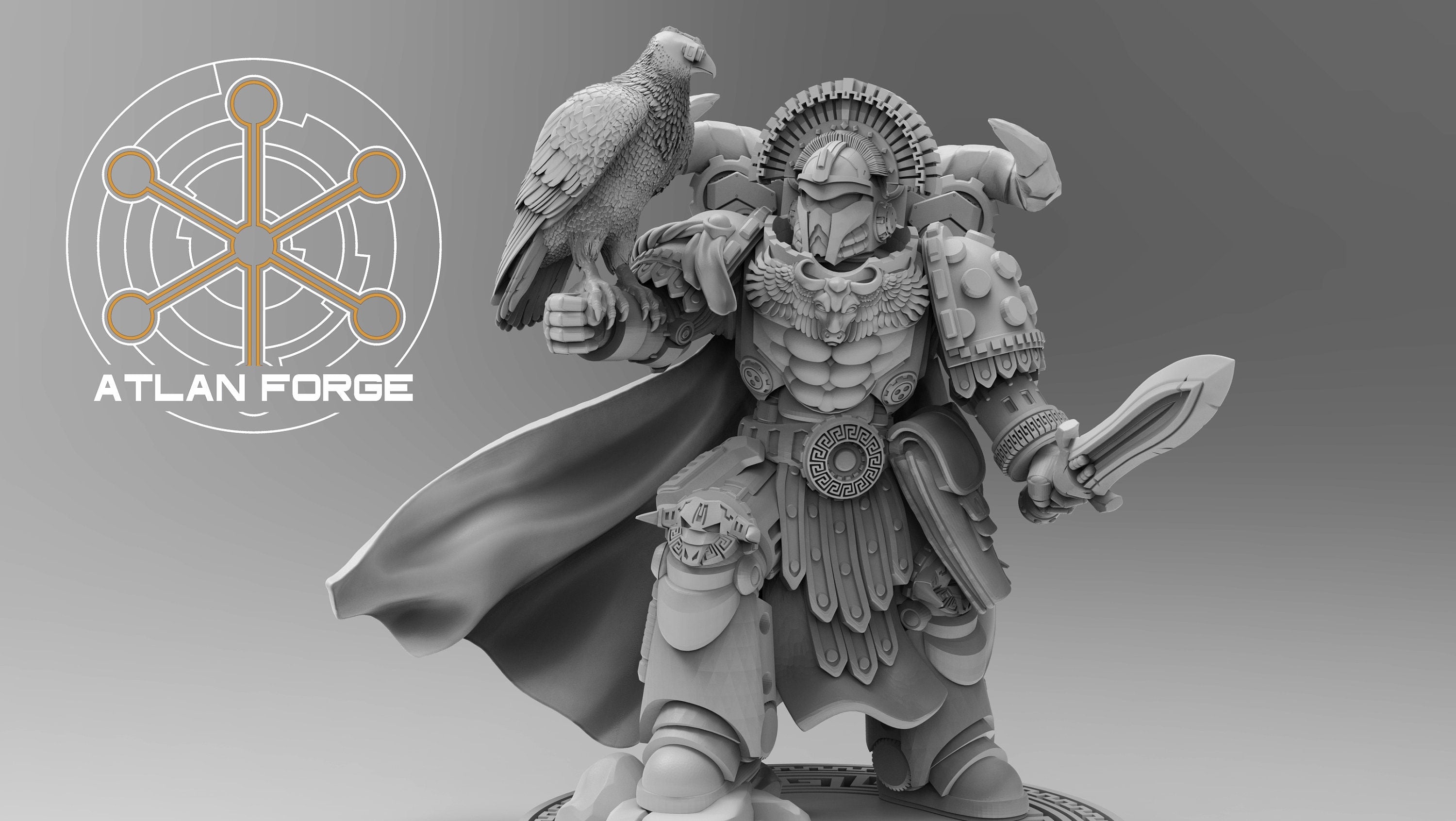 Hierax Minoan Commander 32mm Resin Miniature – Fantasy Hero for DnD and Wargaming
