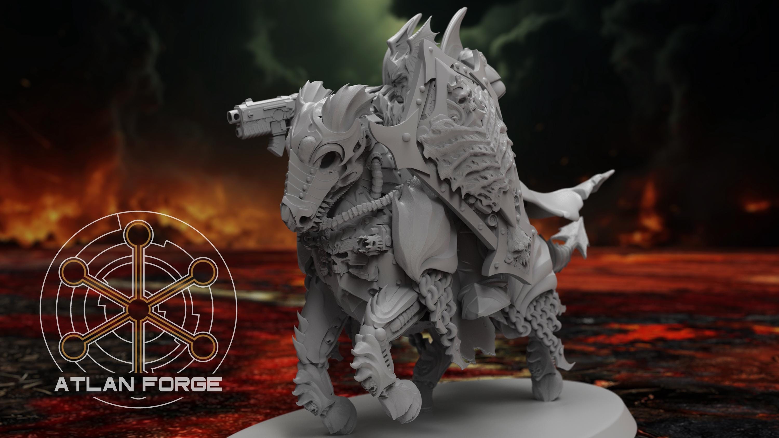 Nekramoroi Vampire Cavalry 32mm sci-fi fantasy miniature for tabletop games grimdark RPGs dnd wargaming miniature dungeons and dragons