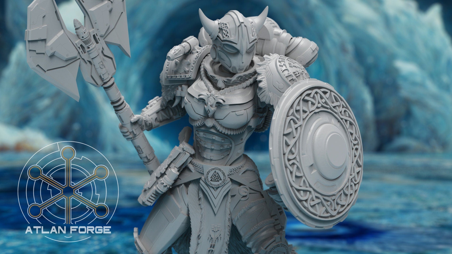 Asgardian Shield Maidens 32mm wargame miniatures fantasy dnd wargaming minis dungeons and dragons painting gift RPG tabletop minis