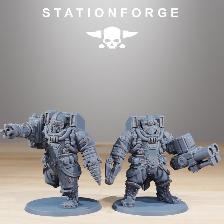 Frontliners Heavy Support 32mm sci-fi fantasy miniature for tabletop games grimdark RPGs dnd wargaming miniature dungeons and dragons
