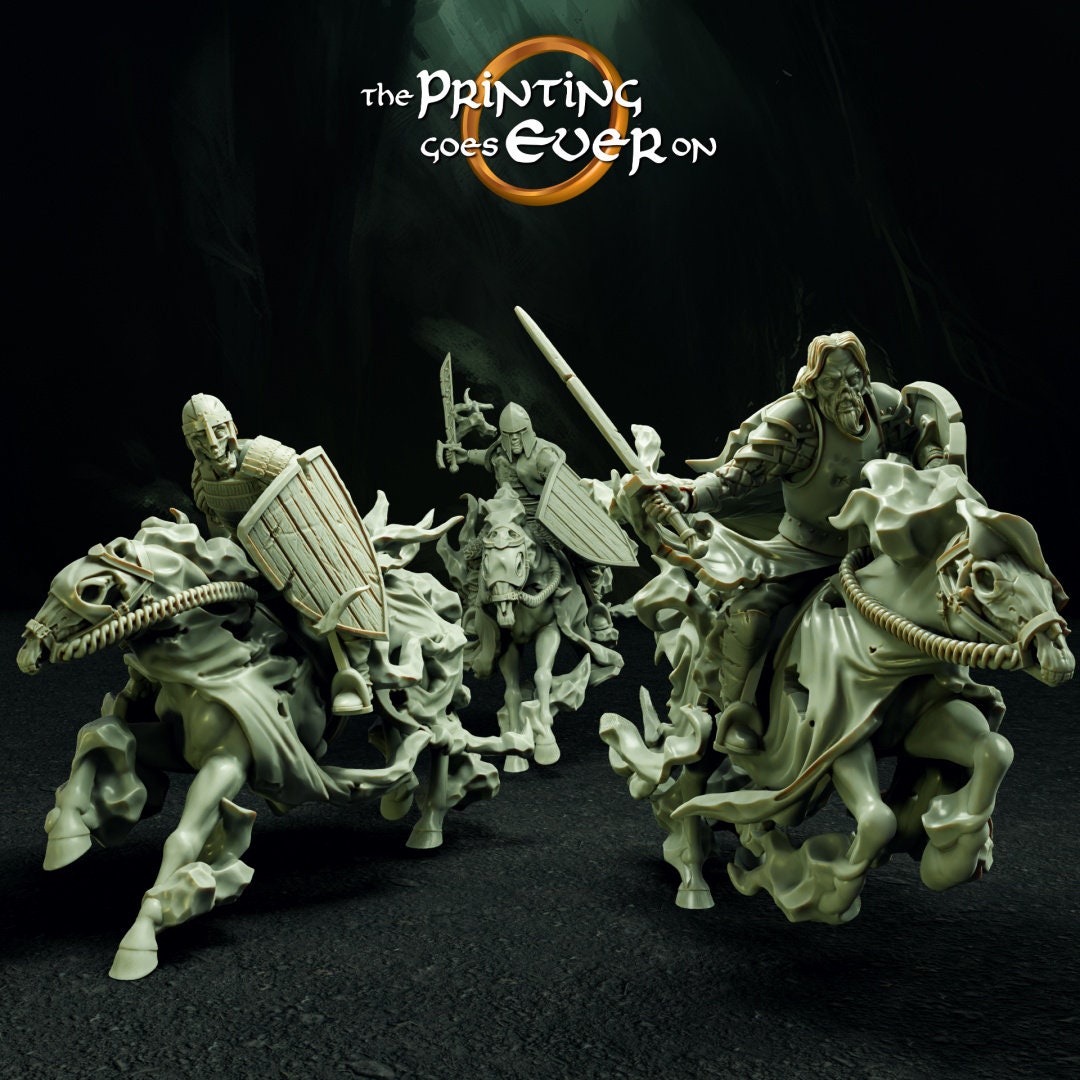 Ghost Knights Army of dead 28mm miniature dungeon and dragons fantasy wargaming miniature tabletop fantasy wargame miniature painting dnd