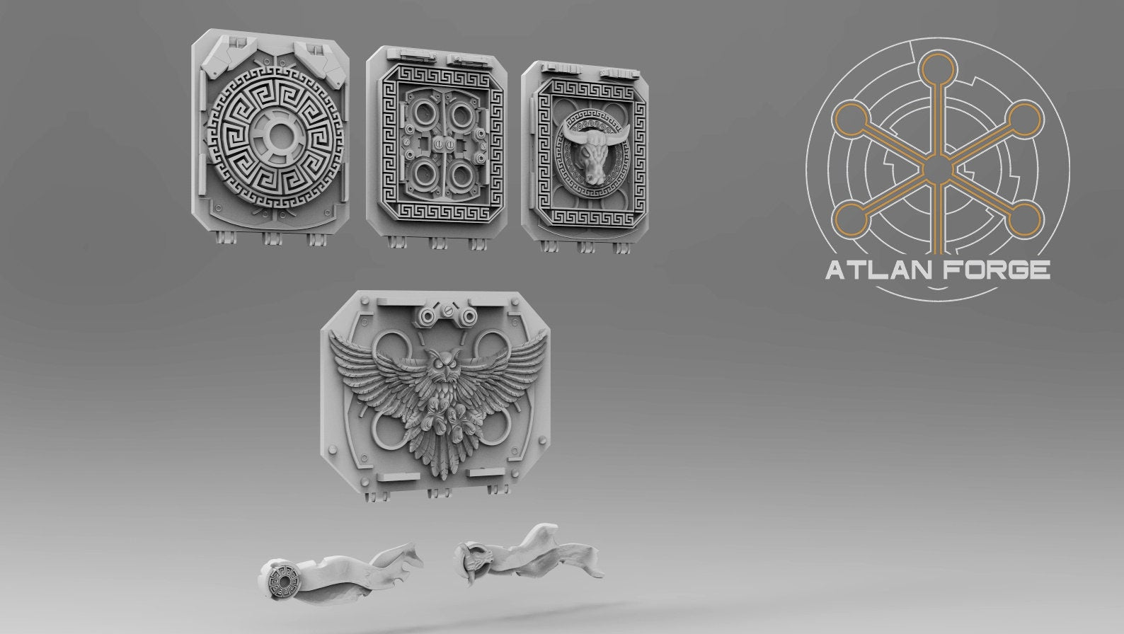 Minoan Vehicle Ornaments 32mm Miniature conversions kits fantasy miniature kit bashing set wargaming miniature painting gift RPG tabletop