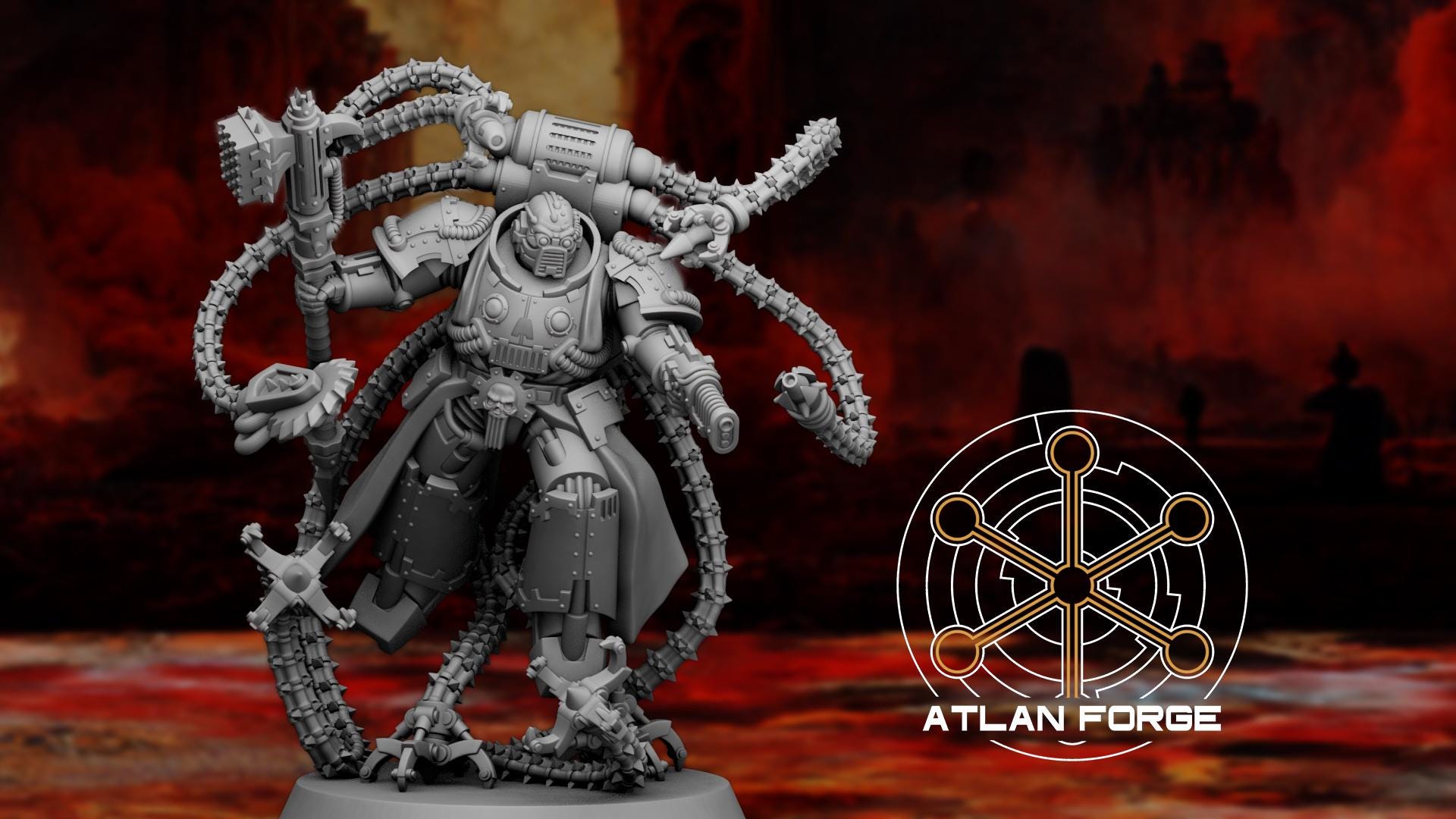 Master Smith of Hades 32mm wargame fantasy miniature dnd wargaming miniature dungeons and dragons painting gift RPG tabletop minis