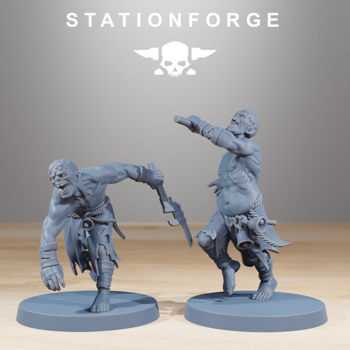 Corrupted Guard Walkers 32mm sci-fi fantasy miniature for tabletop games grimdark RPGs dnd wargaming miniature dungeons and dragons