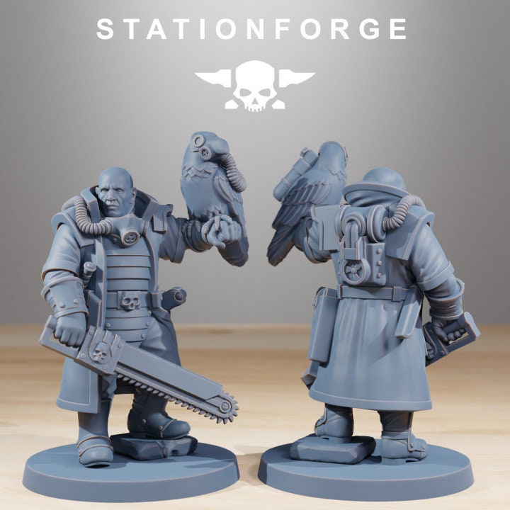 National Guard Captain Julius 32mm sci-fi fantasy miniature for tabletop games grimdark RPGs dnd wargaming miniature dungeons and dragons